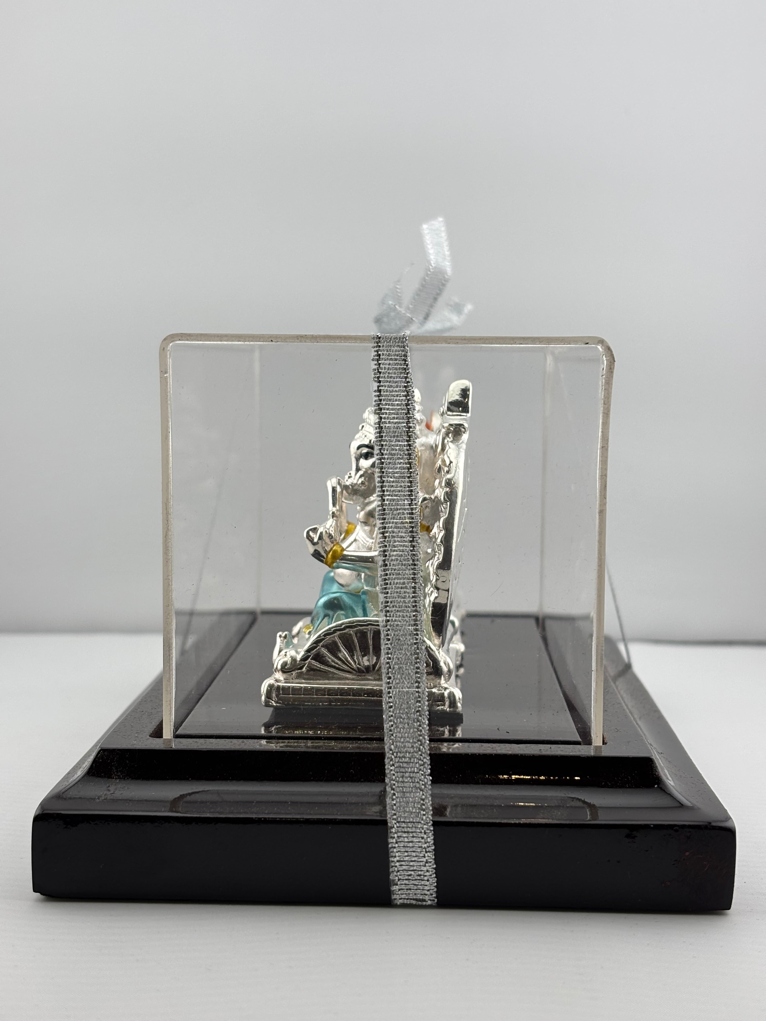 999 Pure Silver Ganesha & Lakshmi Idol 93gm – Divine Prosperity Murti for Home Mandir
