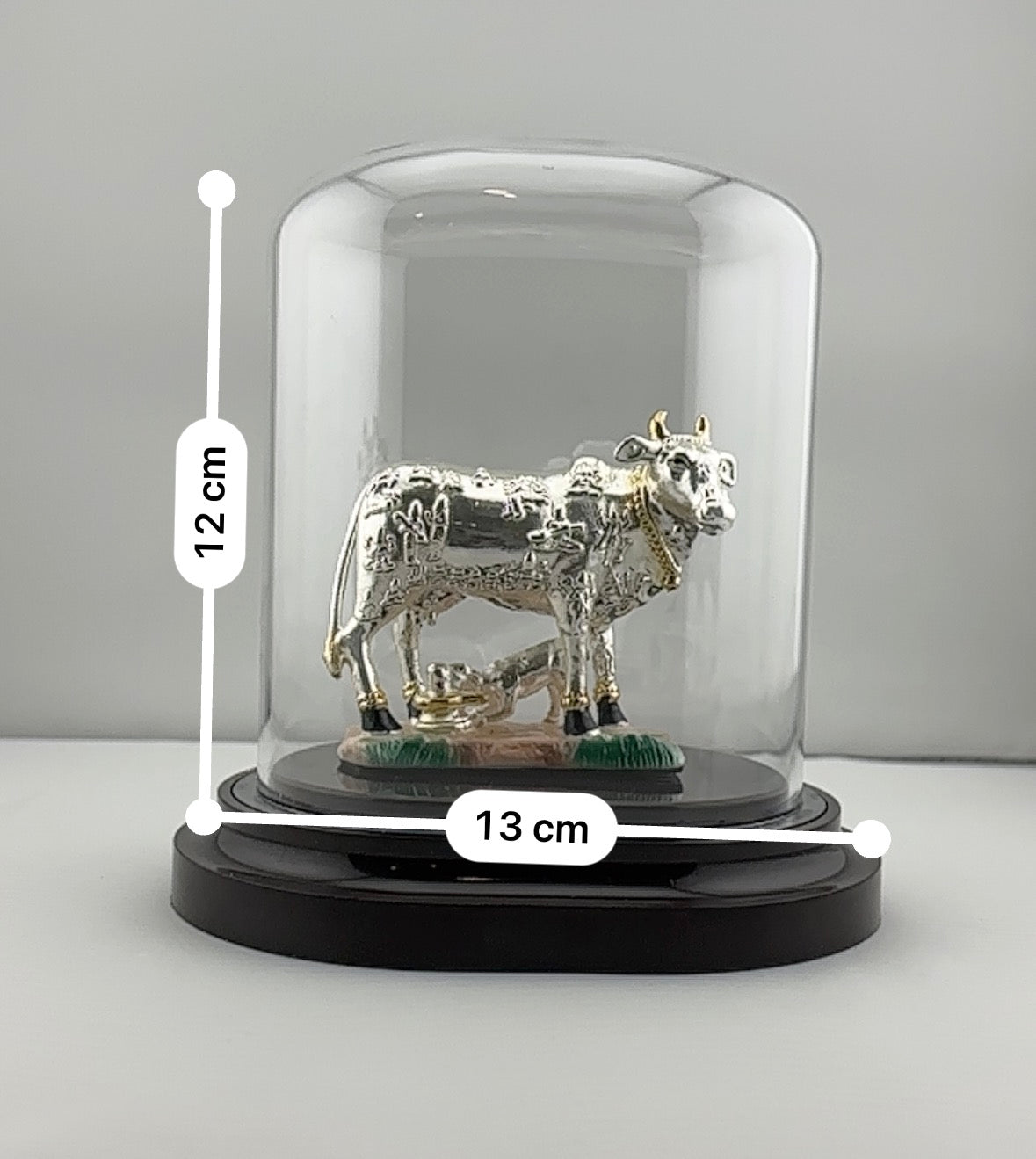 999 Pure Silver Kamadhenu Idol 39.73 gm – Sacred Wish – Fulfilling Cow Murti for Home Mandir