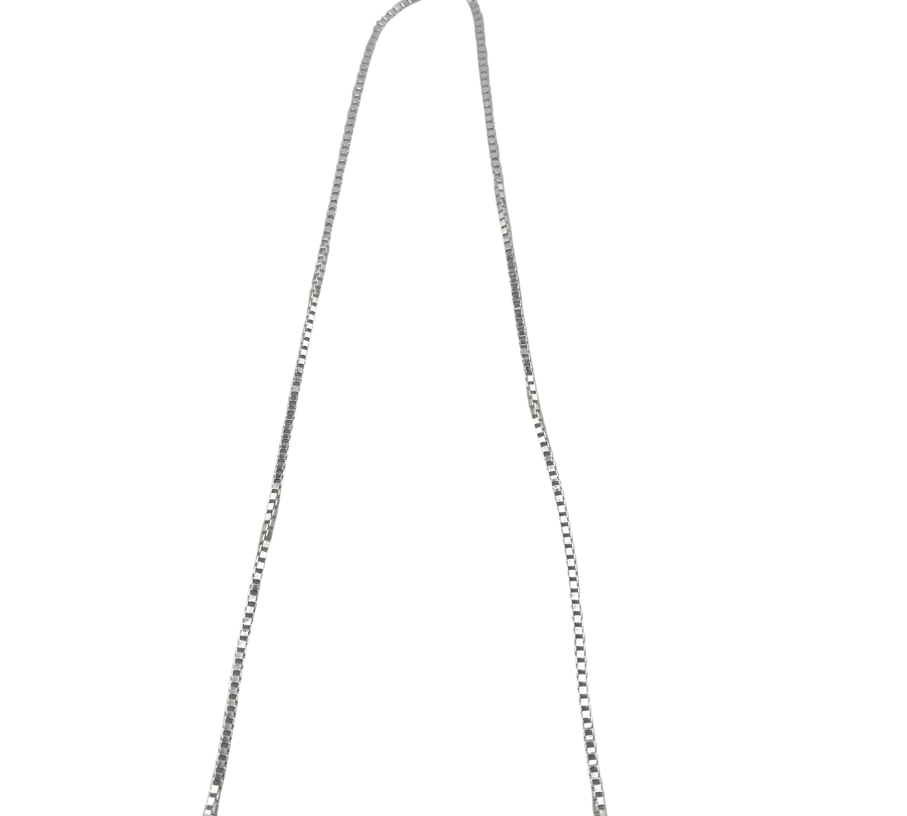 Box Chain Silver Necklace in 925 Sterling Silver | Classic Square Link Chain (20 Inch, 27.83g)