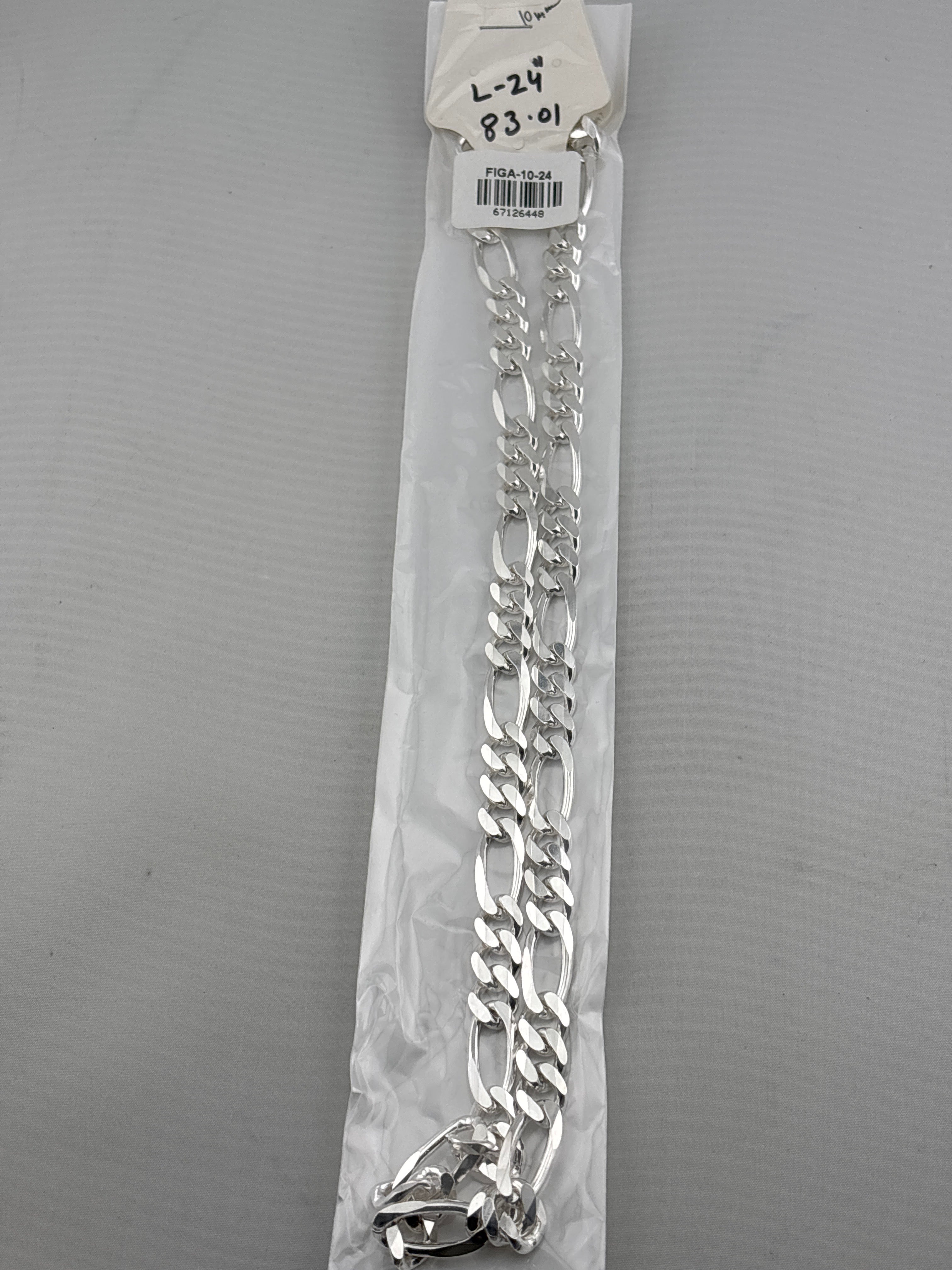 Figaro Silver Chain in 925 Sterling Silver | Italian Link Necklace