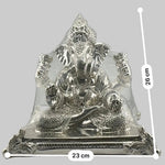 999 Pure Silver Lord Ganesha Idol on Decorative Base