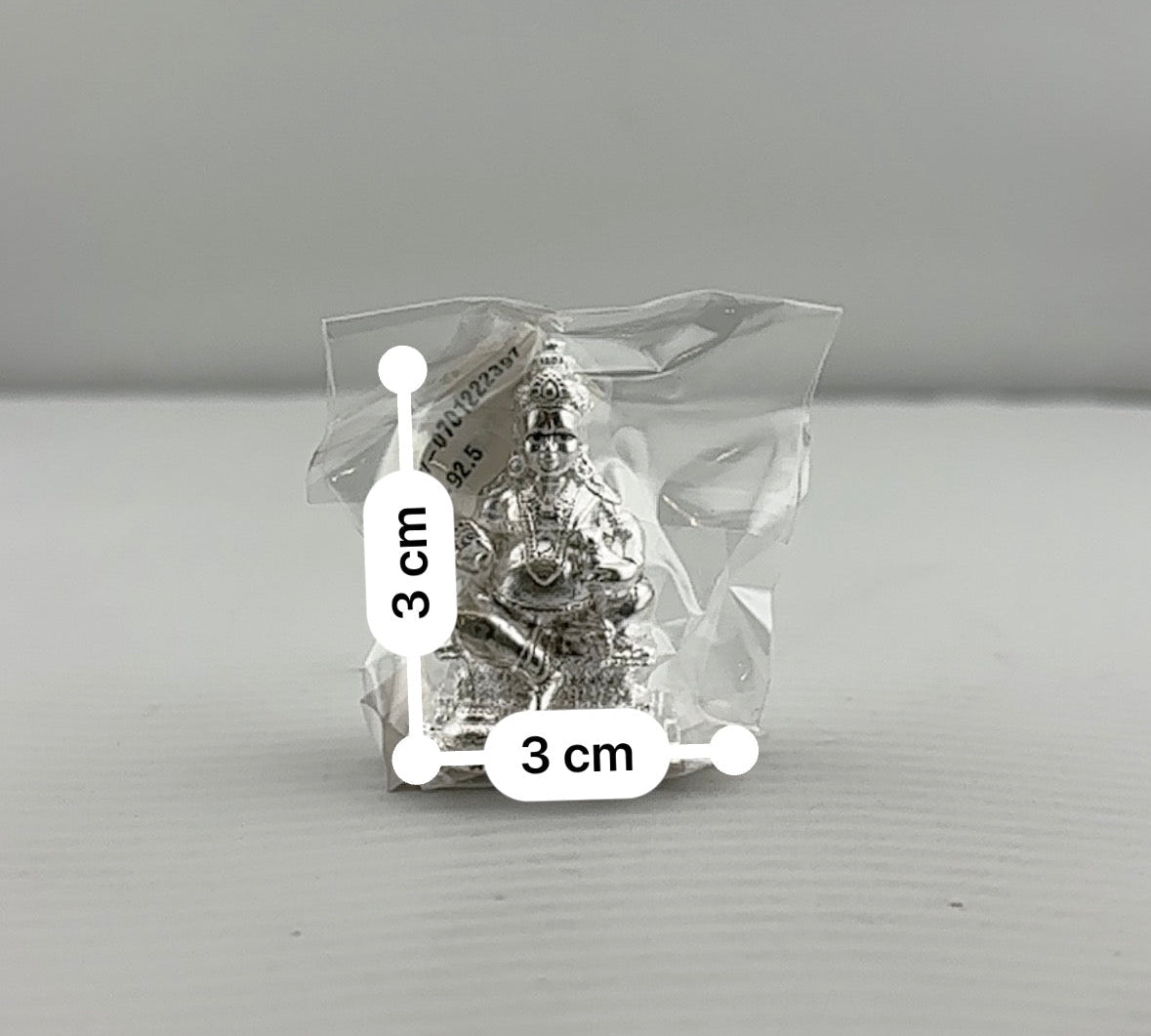 Sterling Silver Kubera Idol 31gm – Wealth God Murti for Home Mandir & Gifting