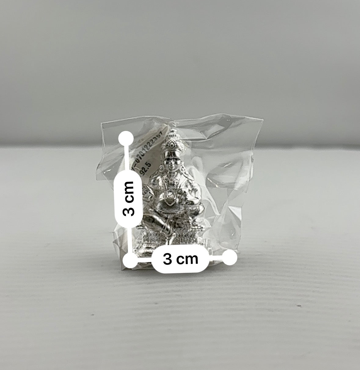 Sterling Silver Kubera Idol 31gm – Wealth God Murti for Home Mandir & Gifting