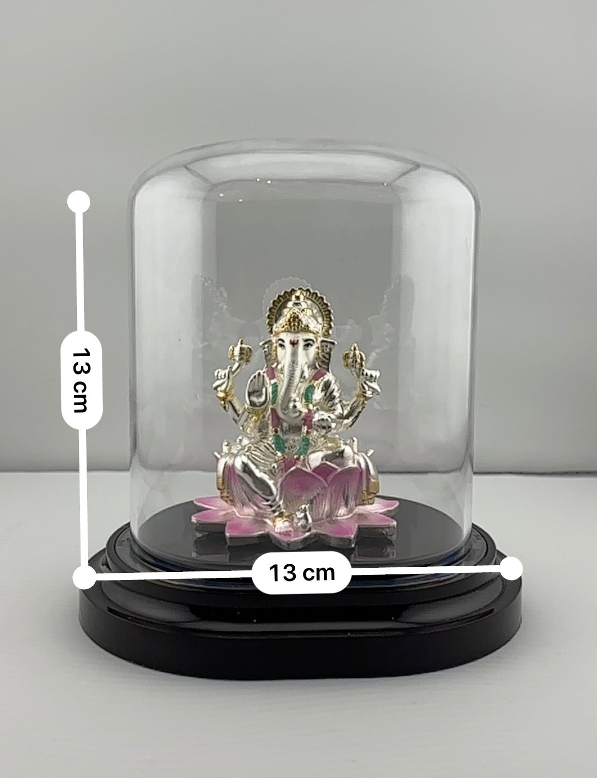 999 Pure Silver Ganesha Idol – Detailed Ganpati Murti for Home Mandir & Pooja