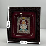 999 Pure Silver Ganesha Photo Frame 20gm – Auspicious Frame silver idol