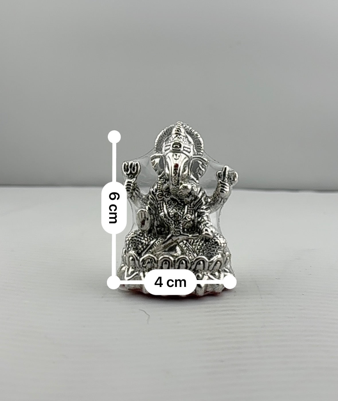 999 Pure Silver Ganesha Idol Design 2 24gm – Divine Ganpati Murti for Home Mandir & Gifting