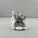 999 Pure Silver Ganesha Idol Design 2 24gm – Divine Ganpati Murti for Home Mandir & Gifting