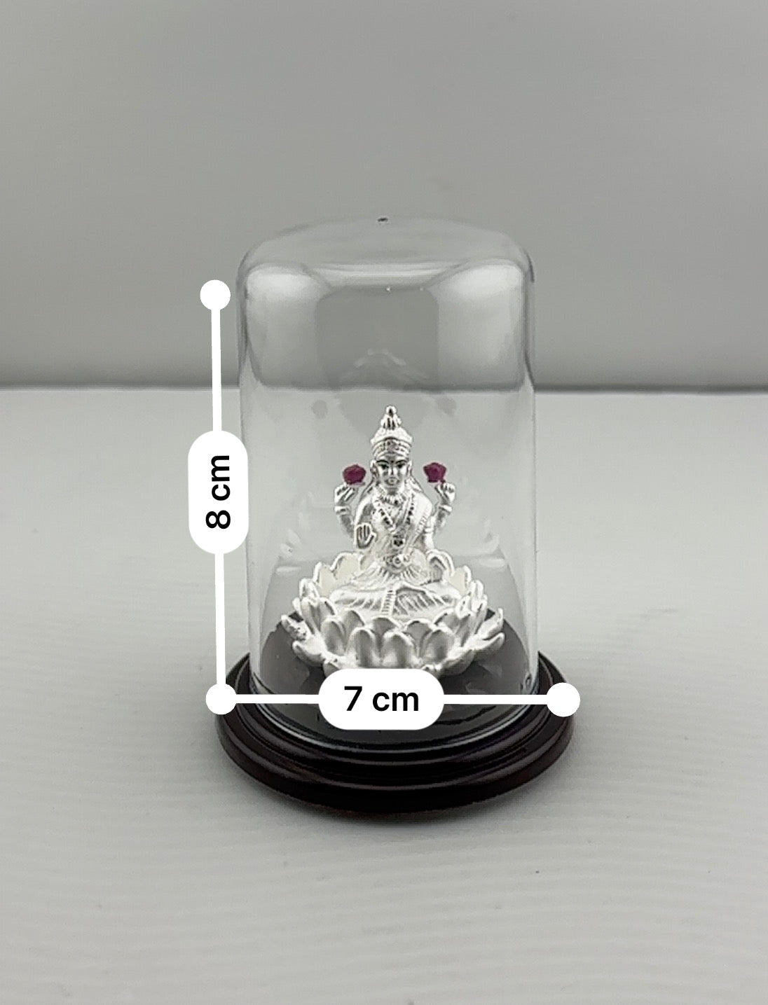 999 Pure Silver Goddess Lakshmi Idol 9gm – Floral Laxmi Murti for Diwali & Pooja