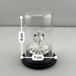 999 Pure Silver Goddess Lakshmi Idol 9gm – Floral Laxmi Murti for Diwali & Pooja