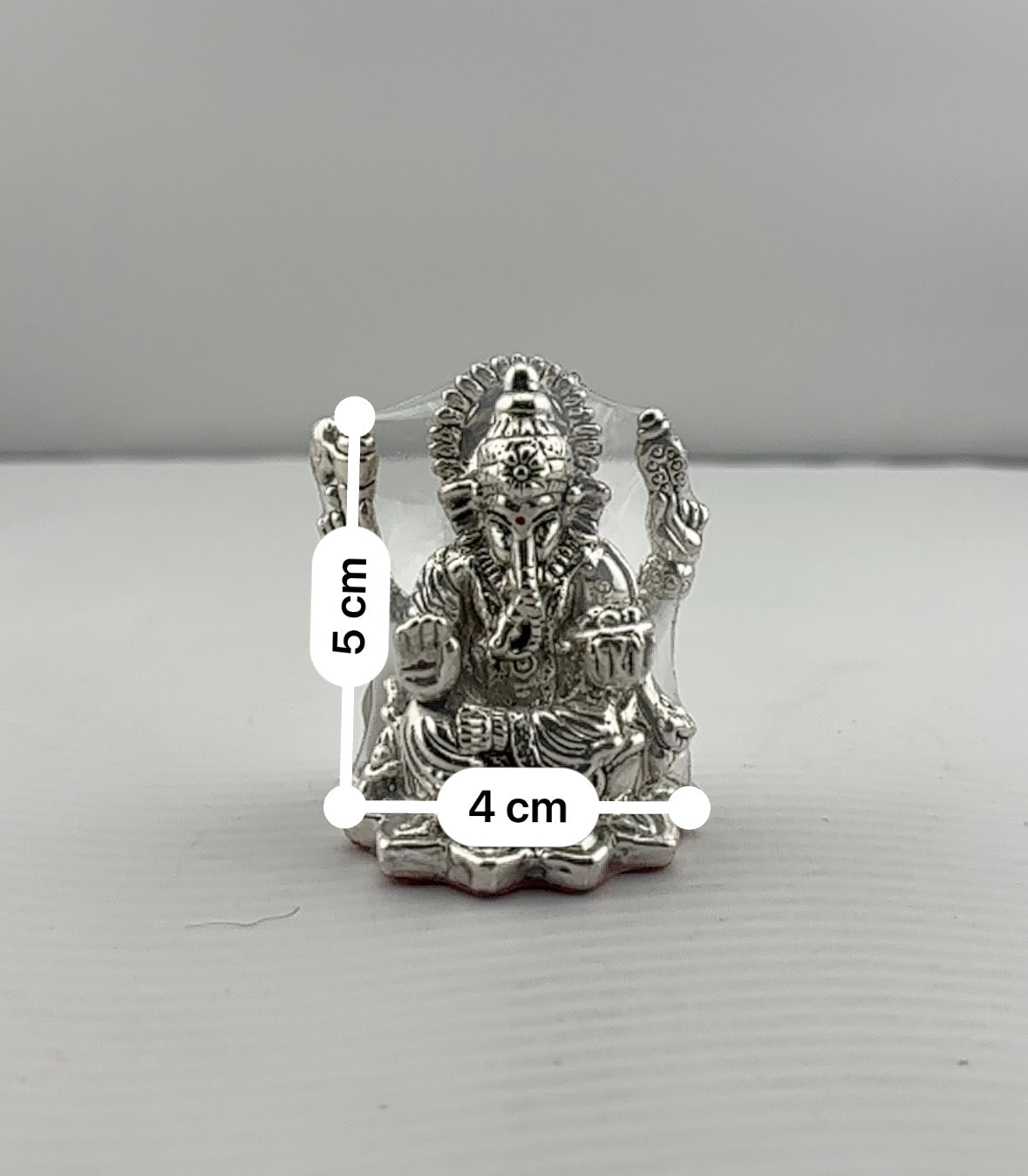 Silver Ganesha Idol Design 4 16gm – Divine Ganpati Murti for Home Mandir & Gifting