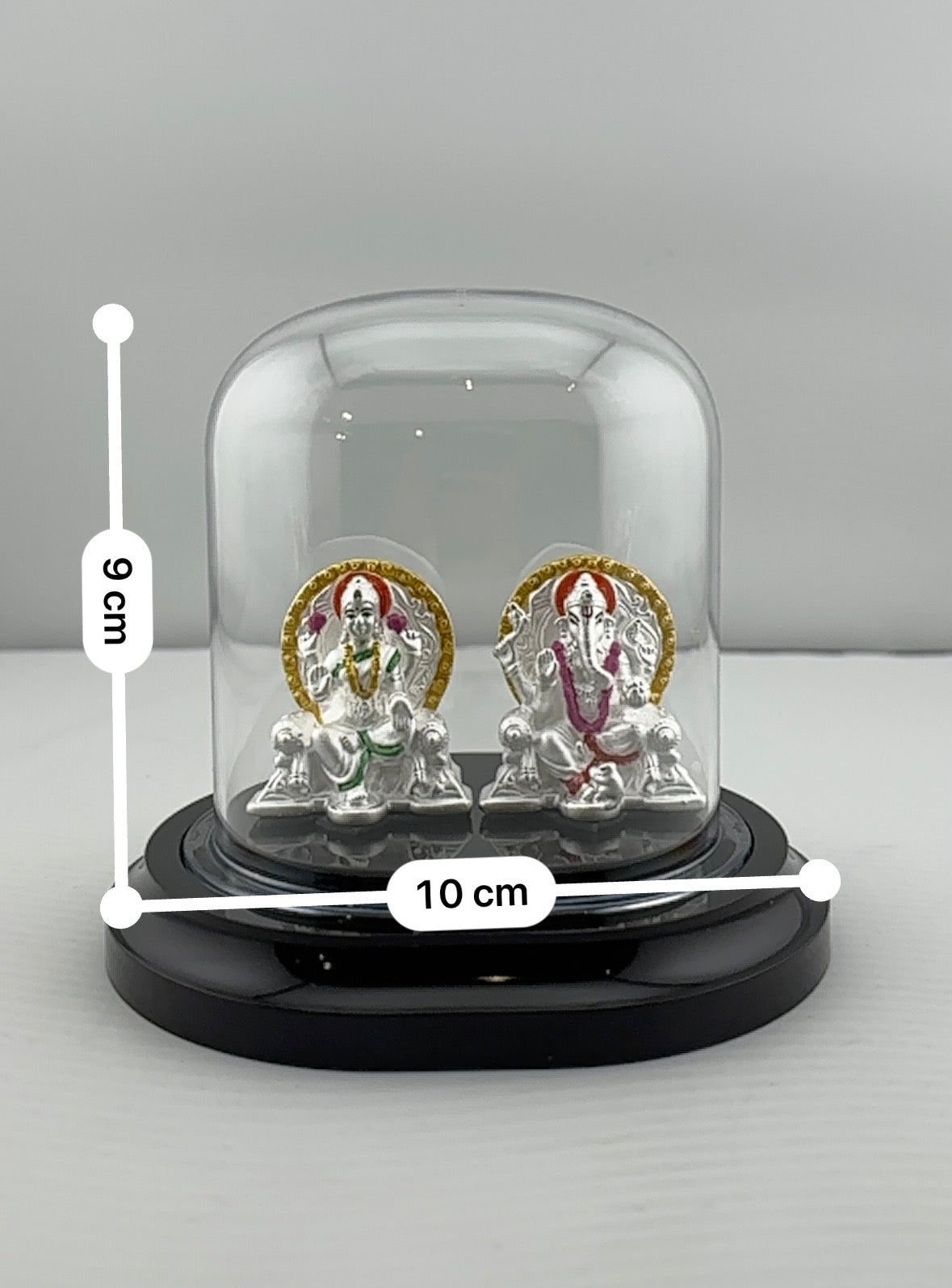 999 Pure Silver Ganesha & Lakshmi Idol Design 2 16gm