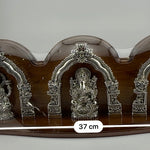 999 Pure Silver Ganesh, Lakshmi & Saraswati Idol 155gm – Divine Trio Murti for Diwali & Temple