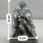 Silver Lord Ganesh Idol heavy – Spiritual Ganesh Murti for Temple Decor & Festivals