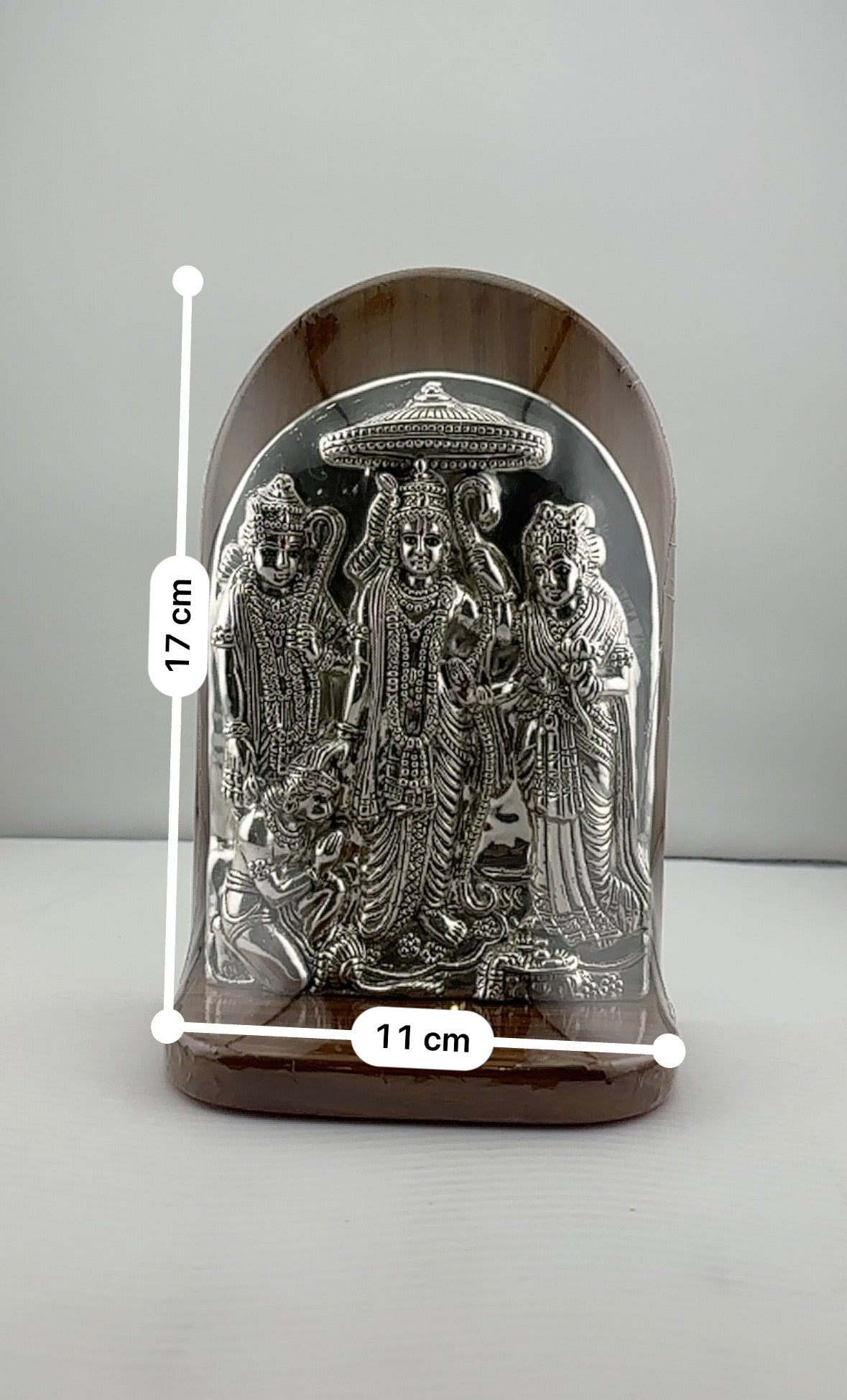999 Pure Silver Ram Family Idol 111gm – Divine Family Murti for Pooja & Prosperity