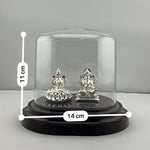 999 Pure Silver Ganesha & Lakshmi Idol 13gm – Prosperity Murti for Diwali & Temple Décor