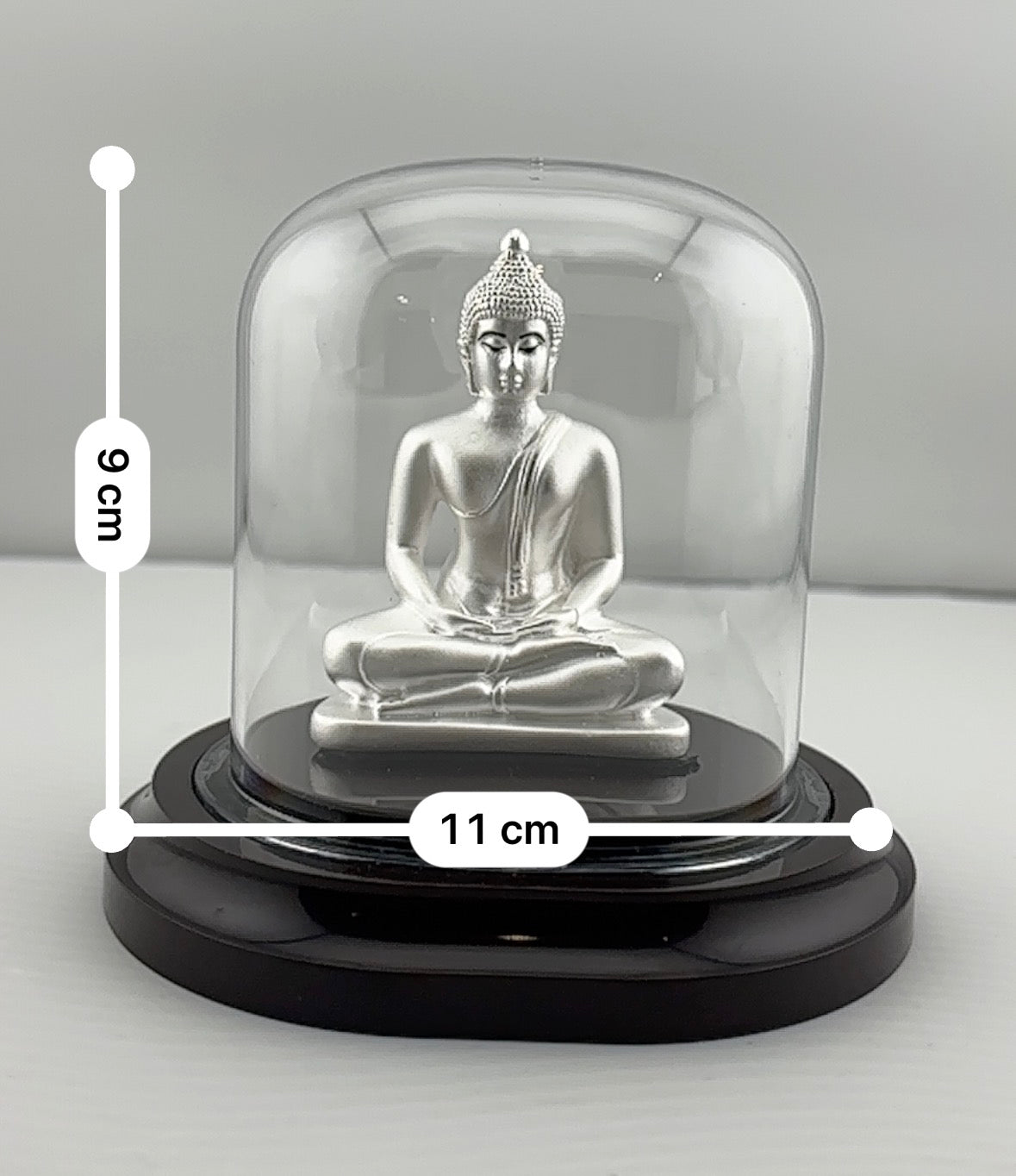999 Pure Silver Buddha Idol – Serene Gautam Buddha Murti for Peace & Meditation