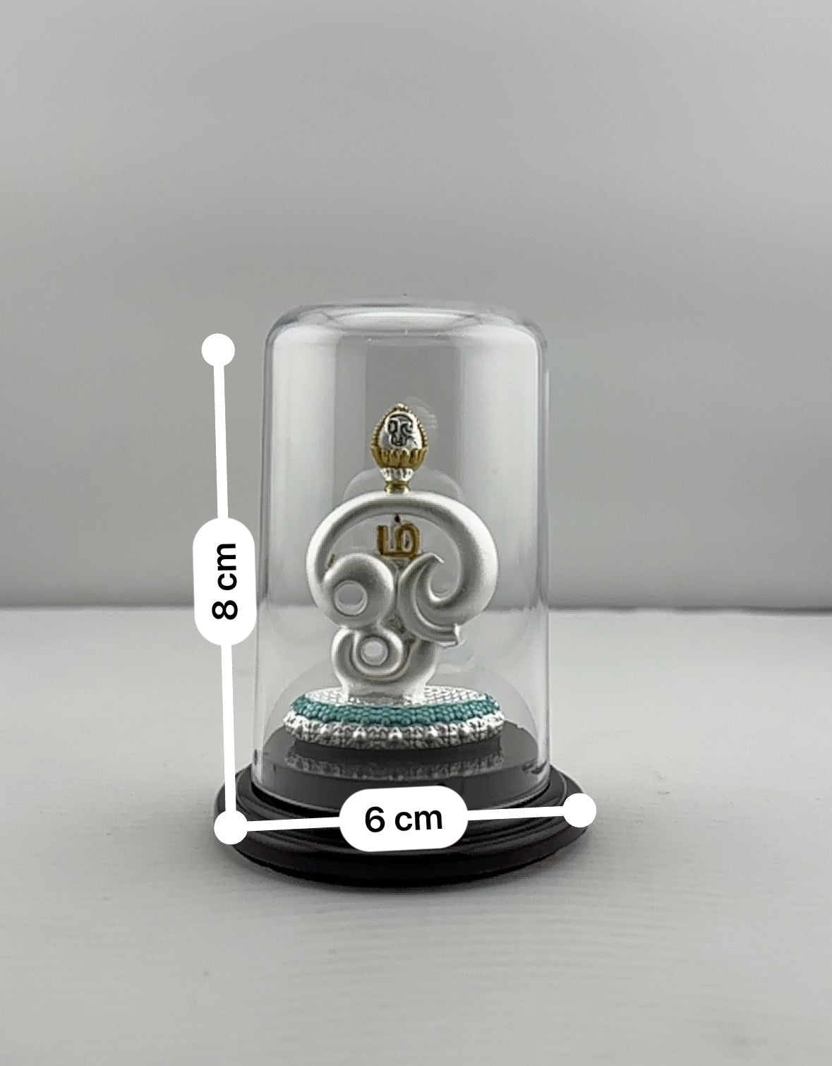 999 Pure Silver Tamil Om with Vel Symbol 12gm – Sacred Spiritual Décor for Home Mandir silver idol