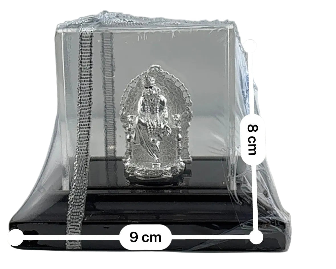 Silver Sai Baba Idol 35gm – Spiritual Sai Baba Murti for Temple Decor & Festivals