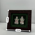 999 Pure Silver Ganesha & Lakshmi Flat Idol with Box 10gm – Auspicious Gift Box