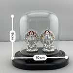 999 Pure Silver Ganesha & Lakshmi Idol Design 3 18gm