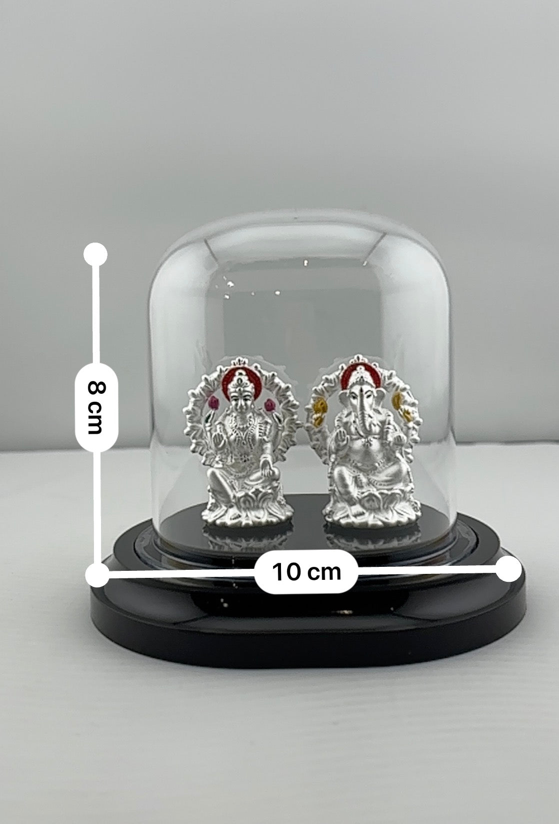 999 Pure Silver Ganesha & Lakshmi Idol Design 3 18gm