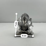 Silver Ganesha Idol 120gm – Divine Ganpati Murti for Home Mandir & Gifting
