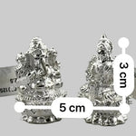 Silver Ganesh Lakshmi Idol 40gm each