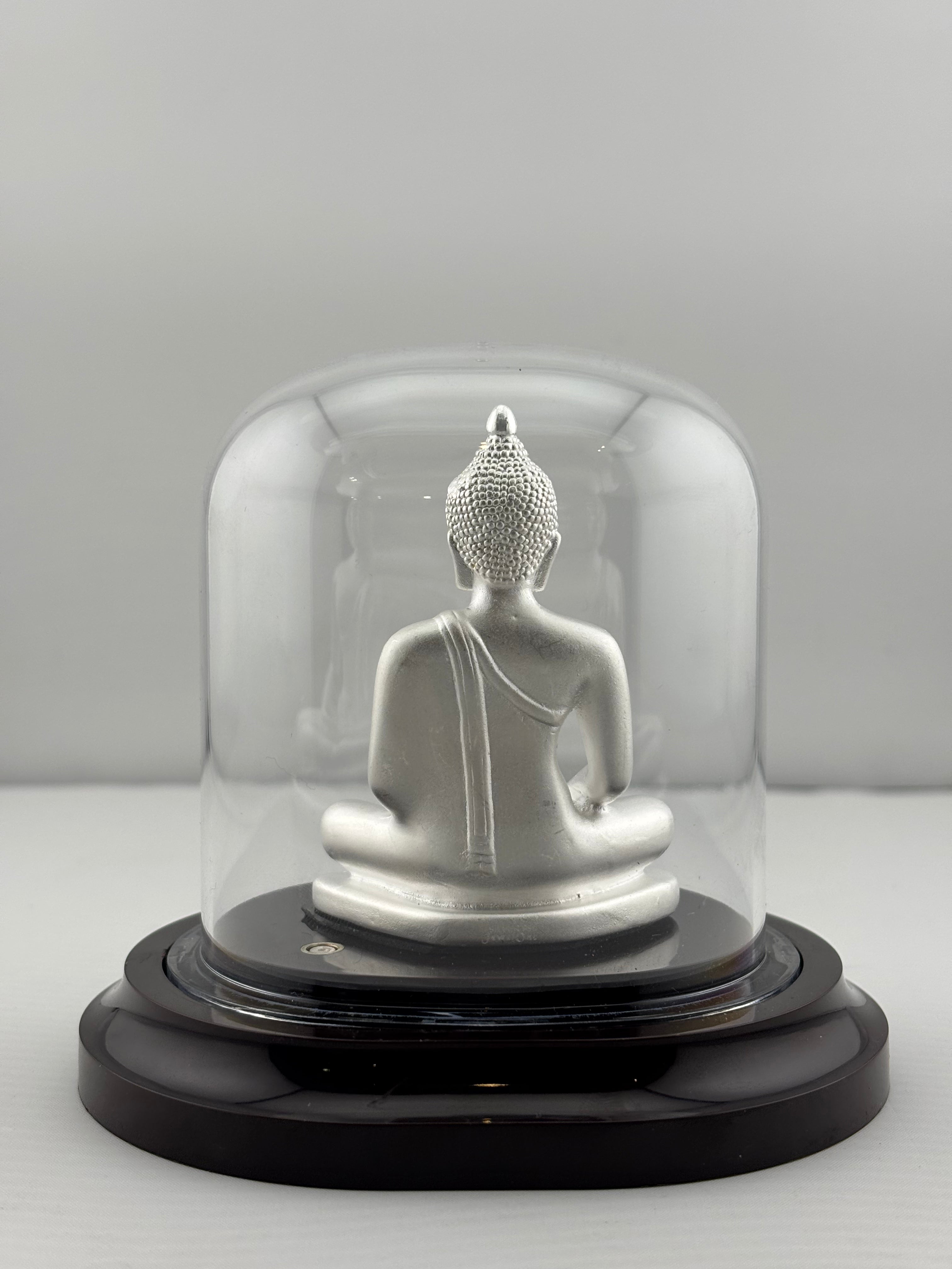 999 Pure Silver Buddha Idol – Serene Gautam Buddha Murti for Peace & Meditation