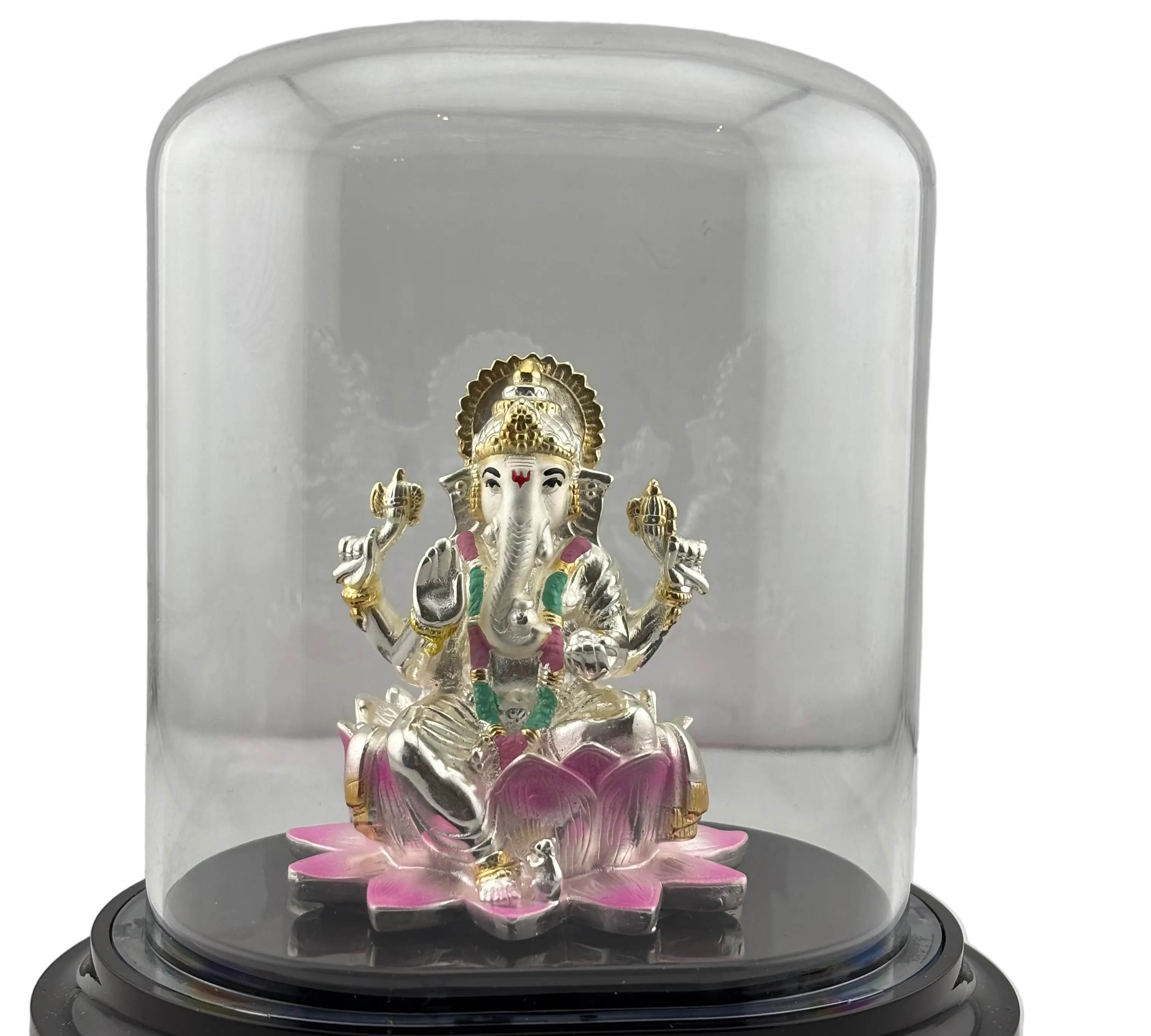 999 Pure Silver Ganesha Idol – Detailed Ganpati Murti for Home Mandir & Pooja