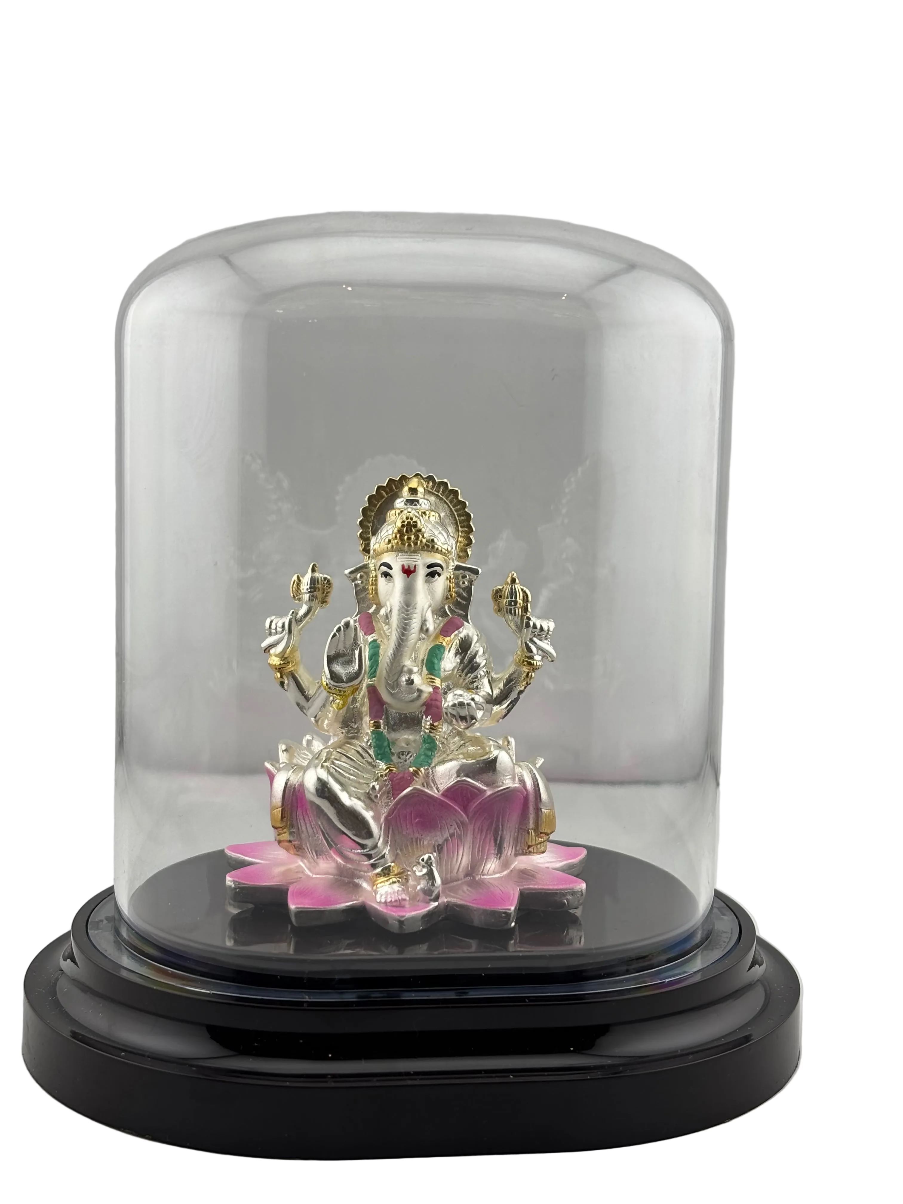 999 Pure Silver Ganesha Idol – Detailed Ganpati Murti for Home Mandir & Pooja