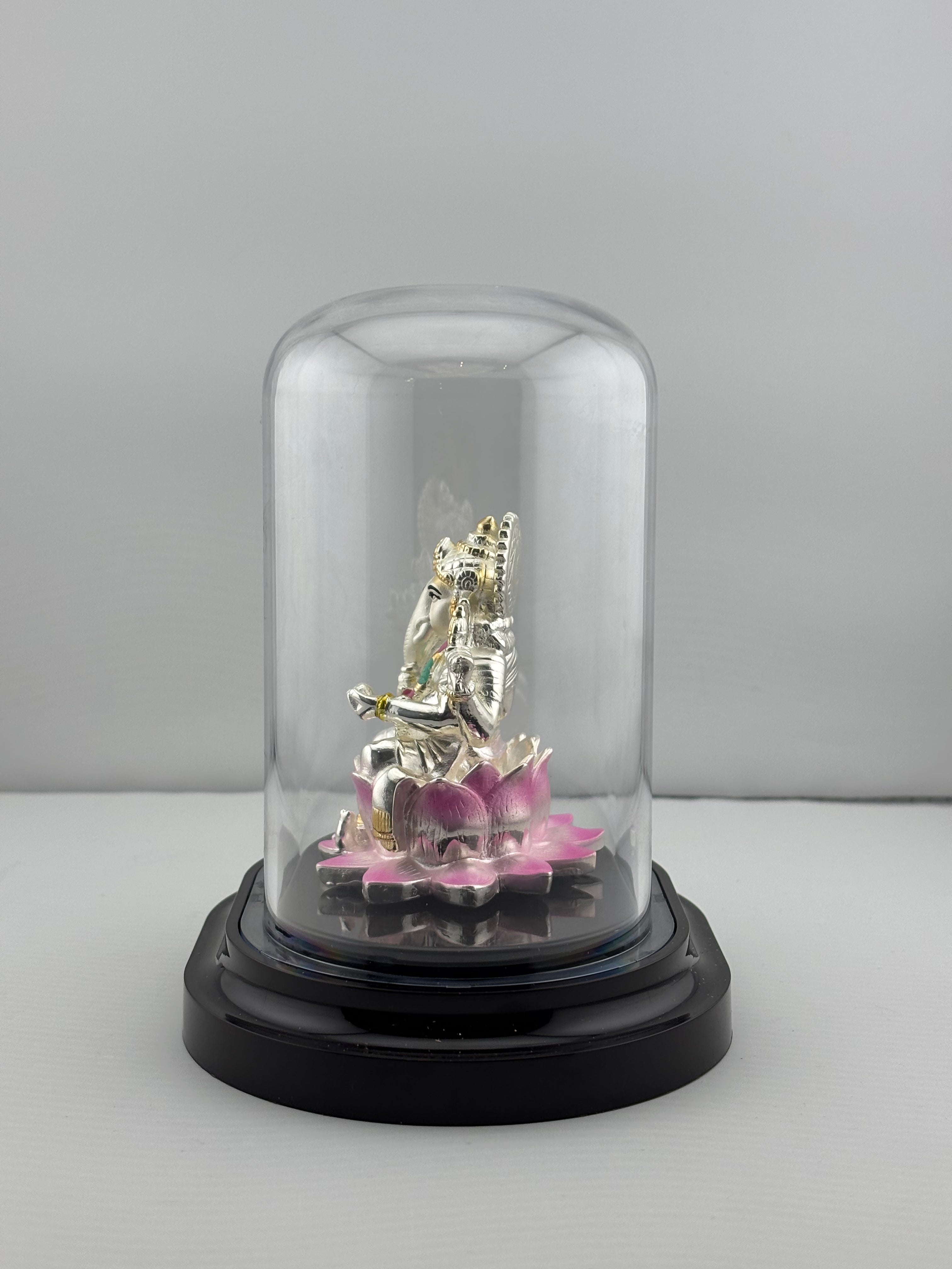 999 Pure Silver Ganesha Idol – Detailed Ganpati Murti for Home Mandir & Pooja