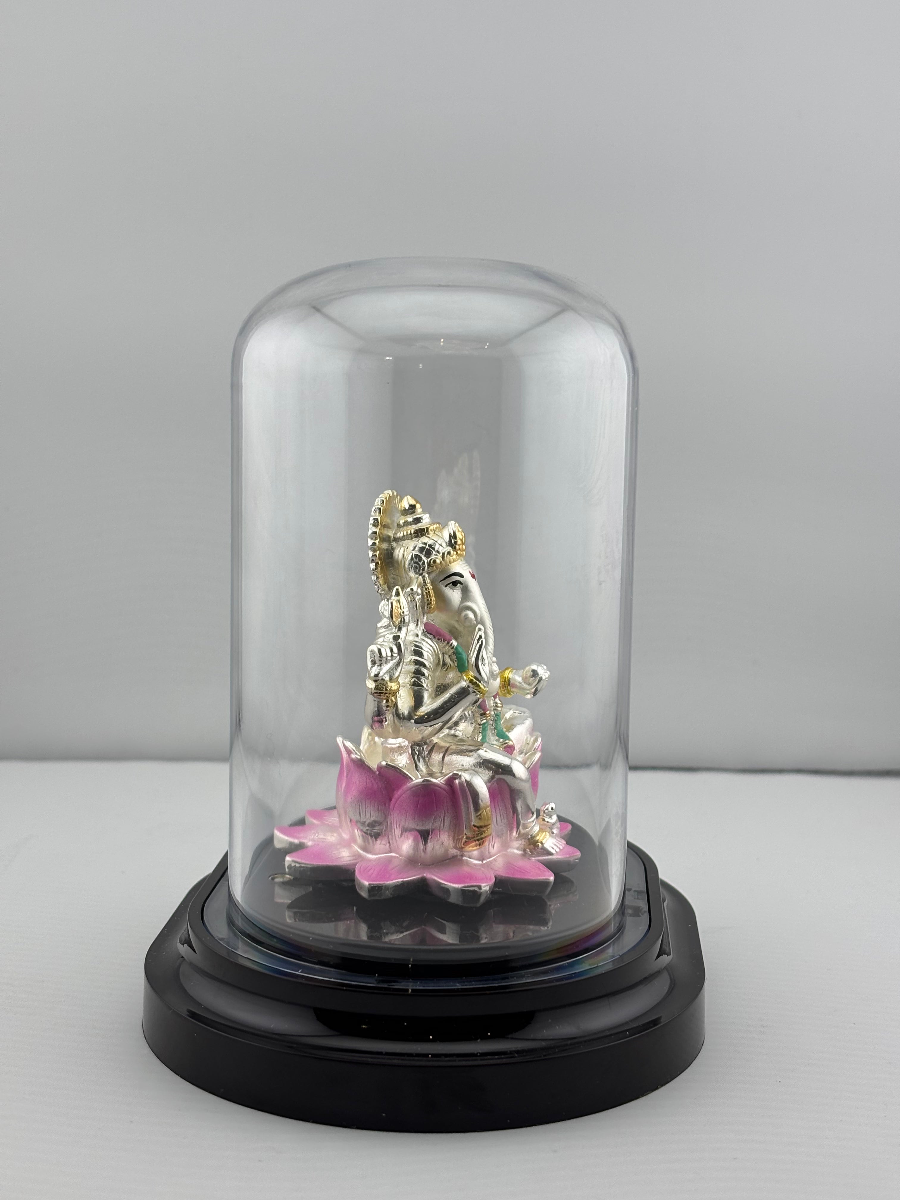 999 Pure Silver Ganesha Idol – Detailed Ganpati Murti for Home Mandir & Pooja