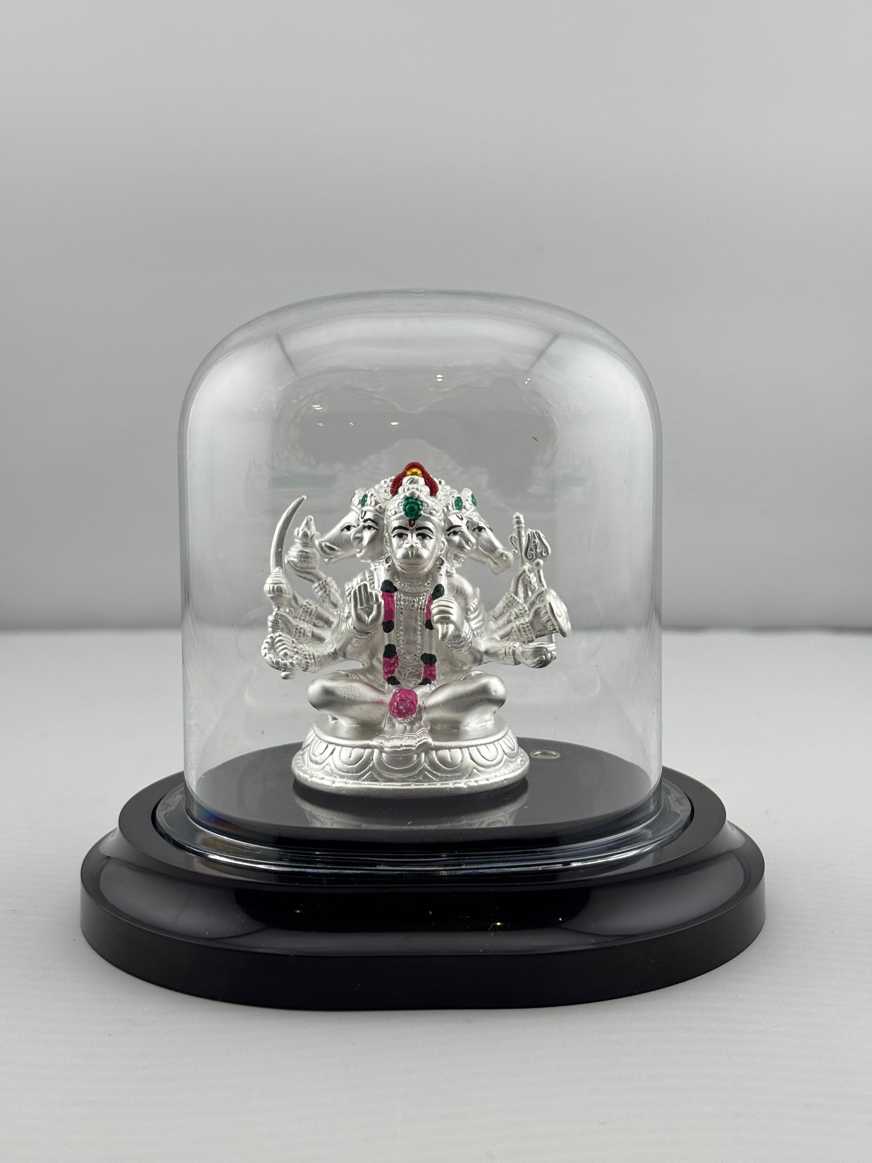 999 Pure Silver Pancha Mukhi Hanuman Idol 20gm – Five – Faced Murti for Temple & Pooja