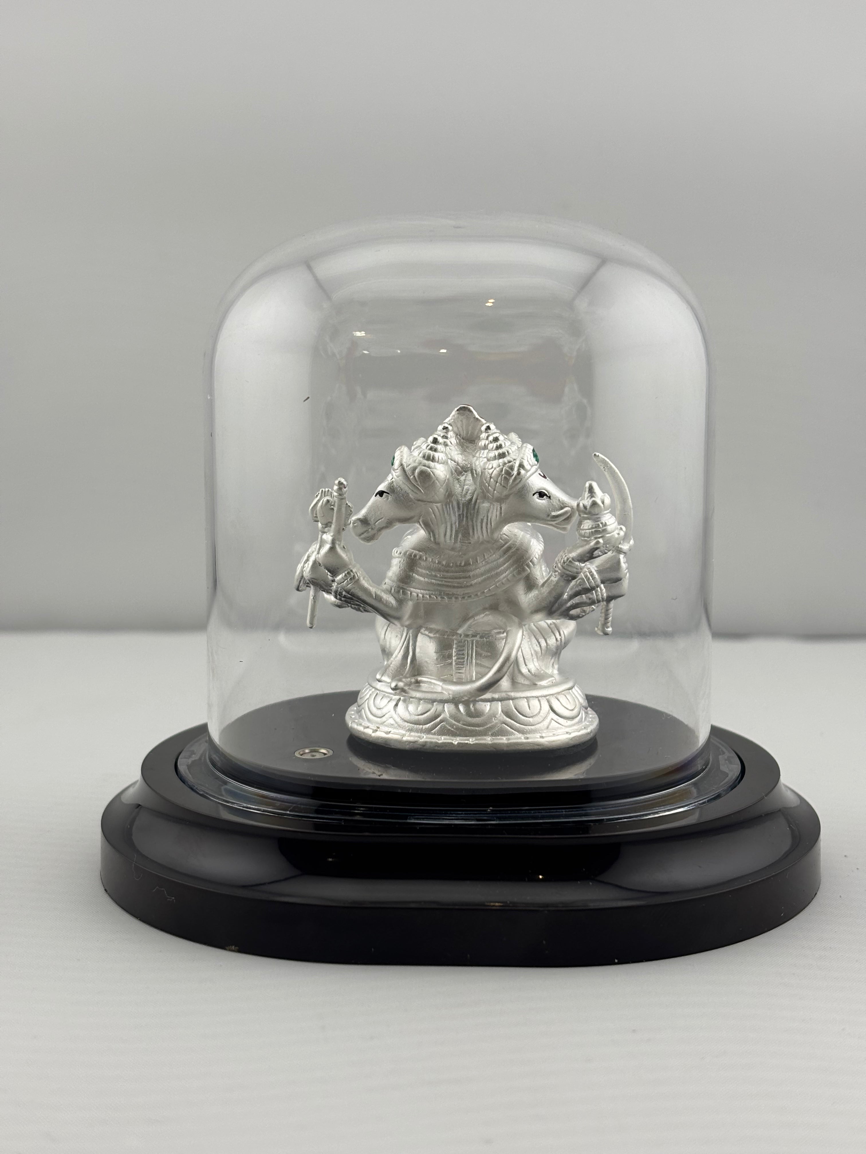 999 Pure Silver Pancha Mukhi Hanuman Idol 20gm – Five – Faced Murti for Temple & Pooja