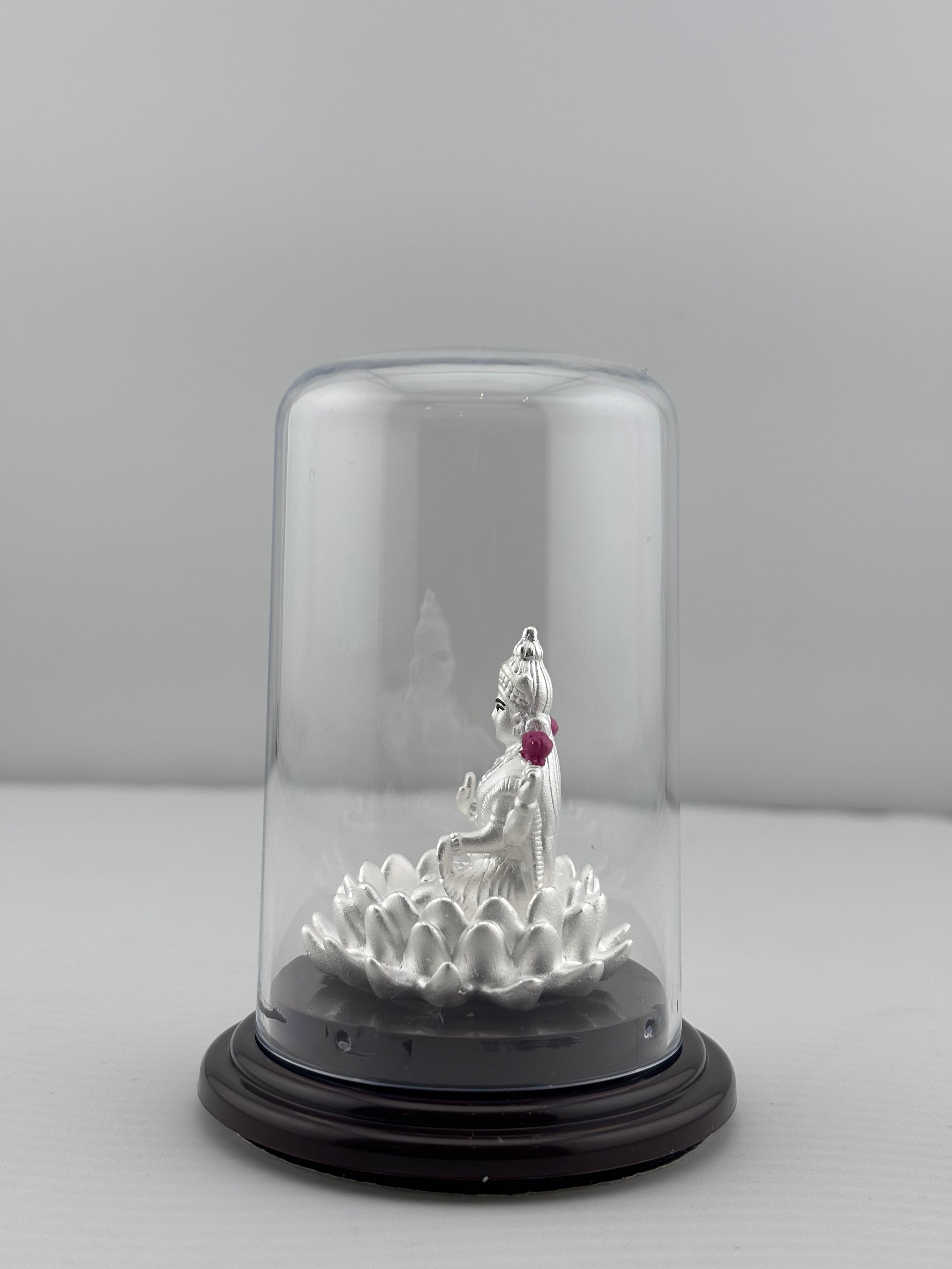 999 Pure Silver Goddess Lakshmi Idol 9gm – Floral Laxmi Murti for Diwali & Pooja