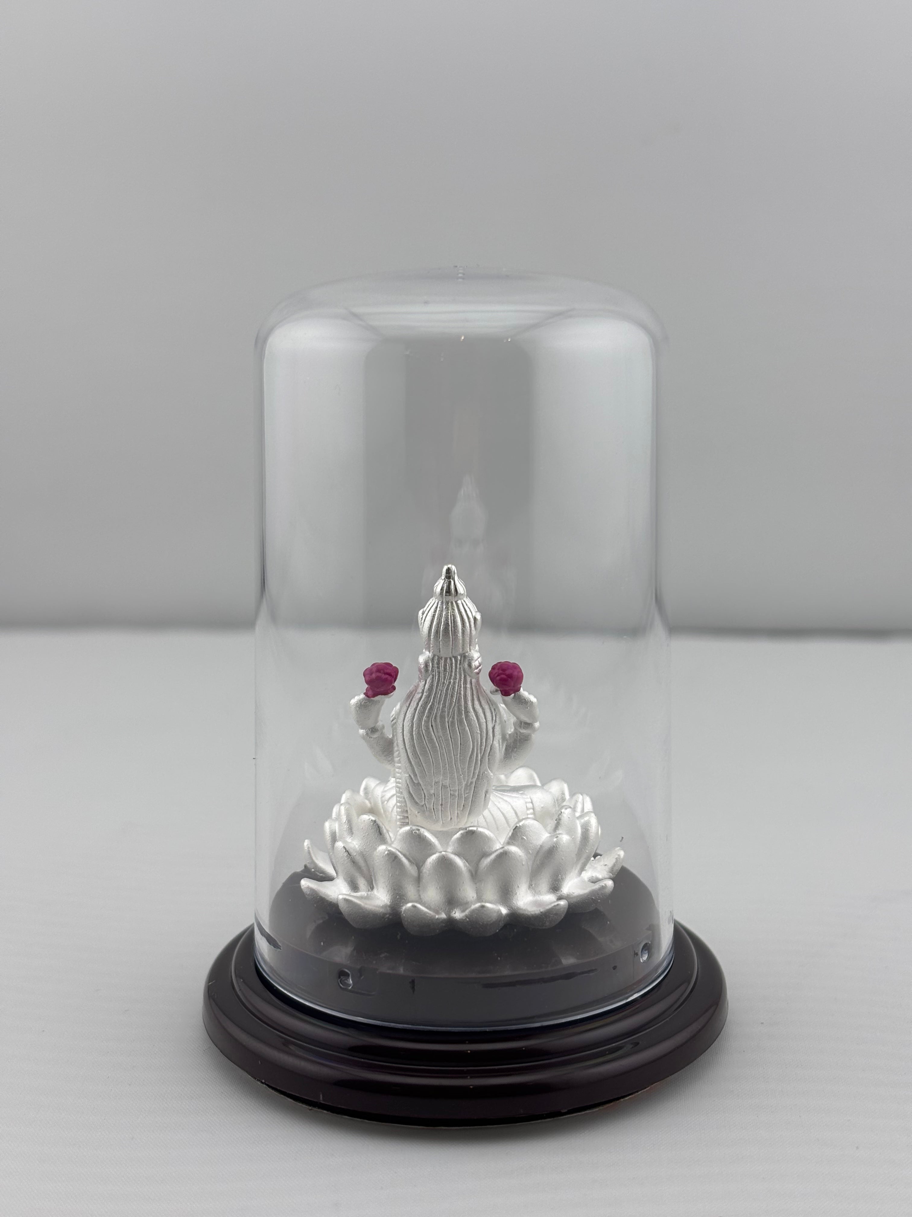 999 Pure Silver Goddess Lakshmi Idol 9gm – Floral Laxmi Murti for Diwali & Pooja