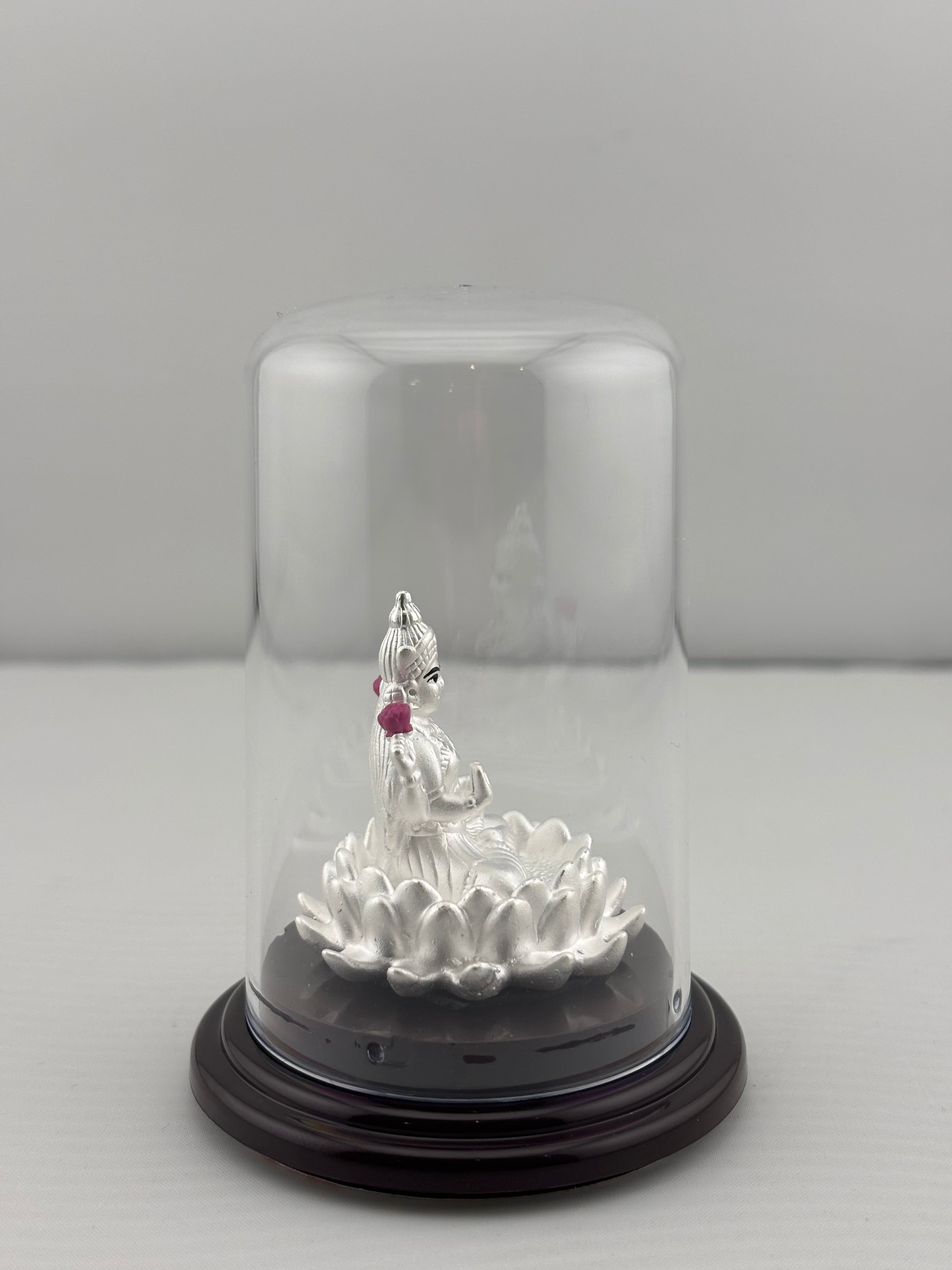 999 Pure Silver Goddess Lakshmi Idol 9gm – Floral Laxmi Murti for Diwali & Pooja