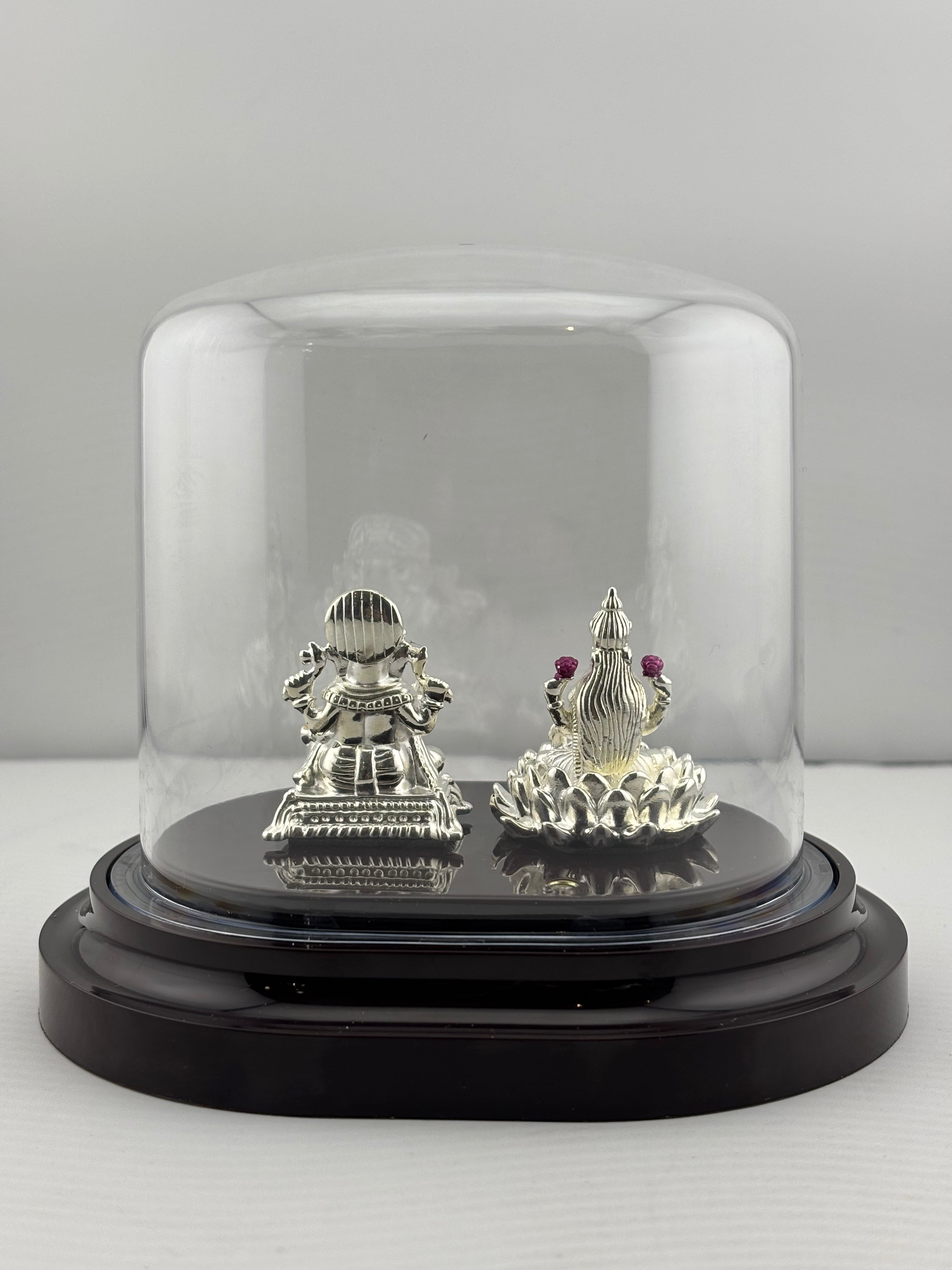 999 Pure Silver Ganesha & Lakshmi Idol 13gm – Prosperity Murti for Diwali & Temple Décor