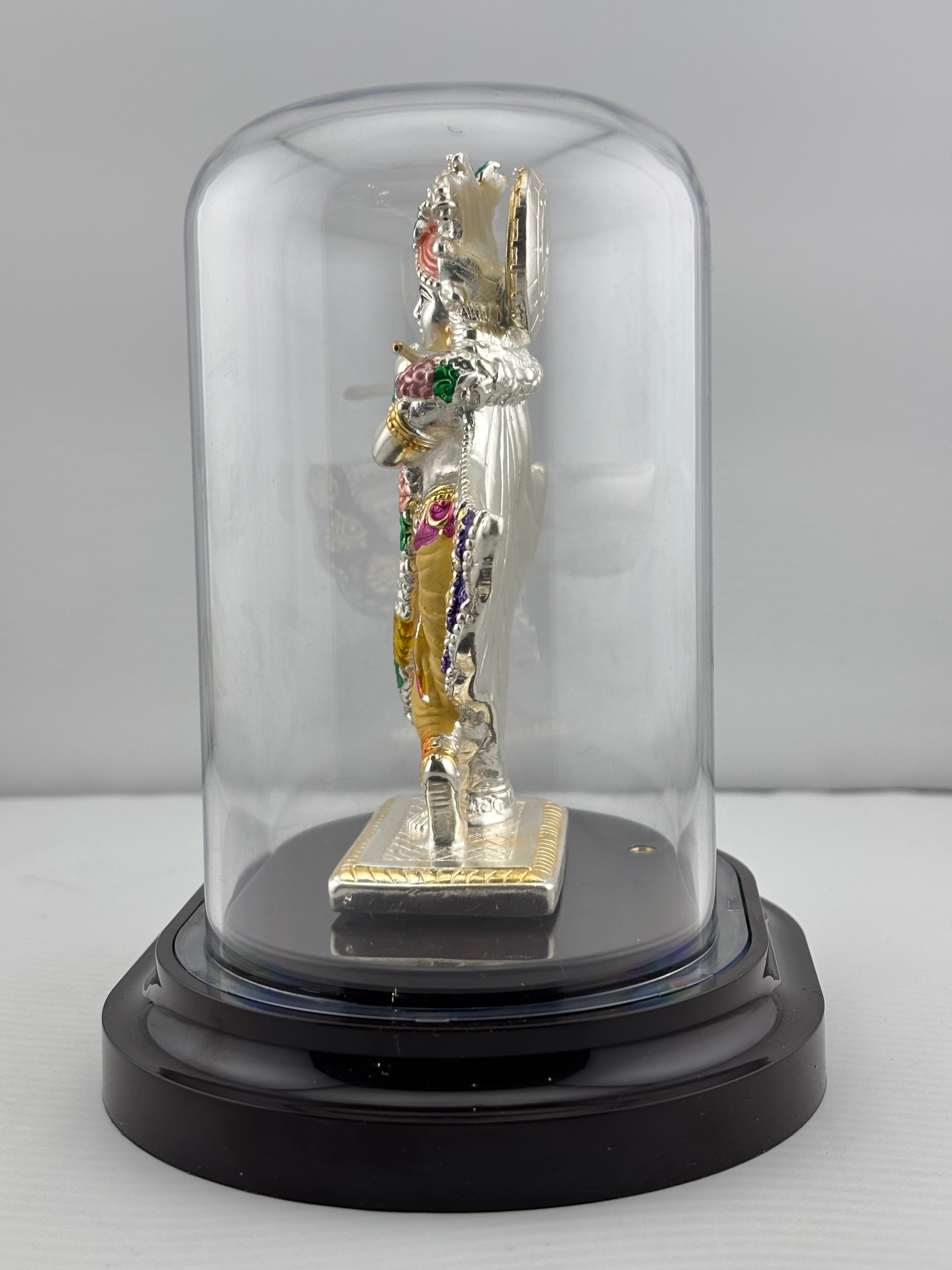 999 Pure Silver Lord Krishna Idol 42gm – Divine Bal Gopal Murti for Temple & Gifting