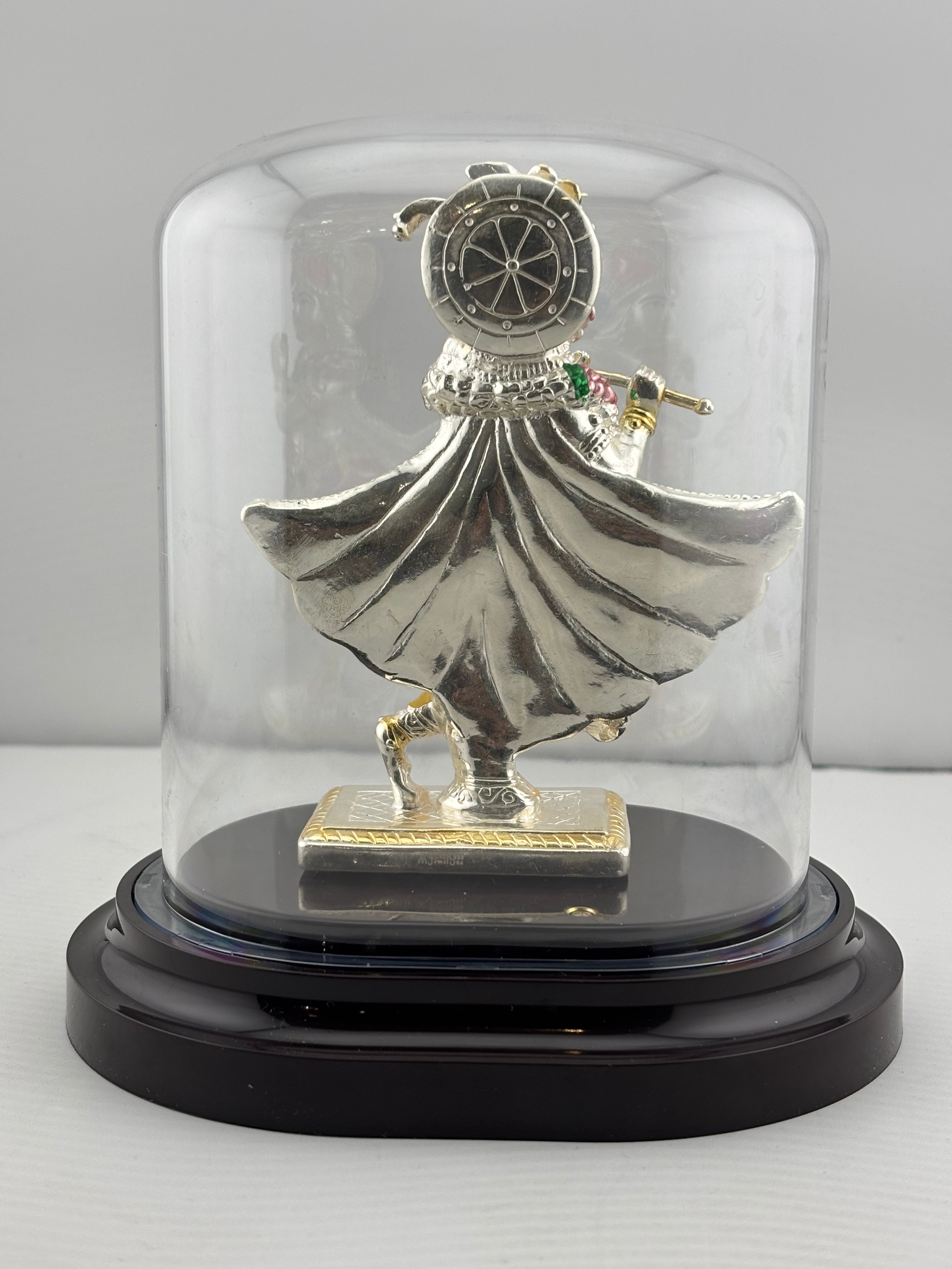 999 Pure Silver Lord Krishna Idol 42gm – Divine Bal Gopal Murti for Temple & Gifting