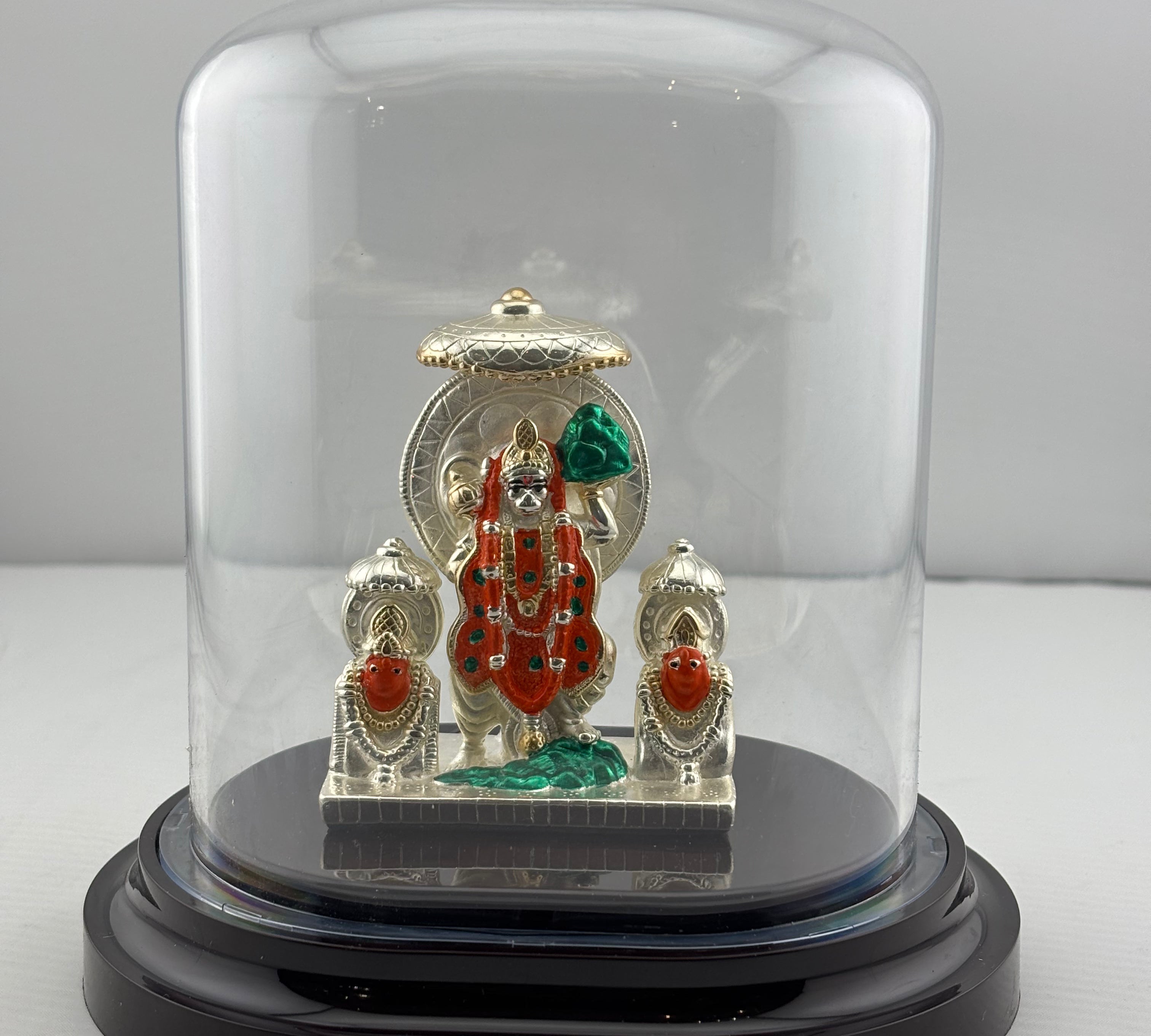 999 Pure Silver Lord Hanuman Idol Design 2 37gm – Divine Bajrangbali Murti for Temple & Pooja