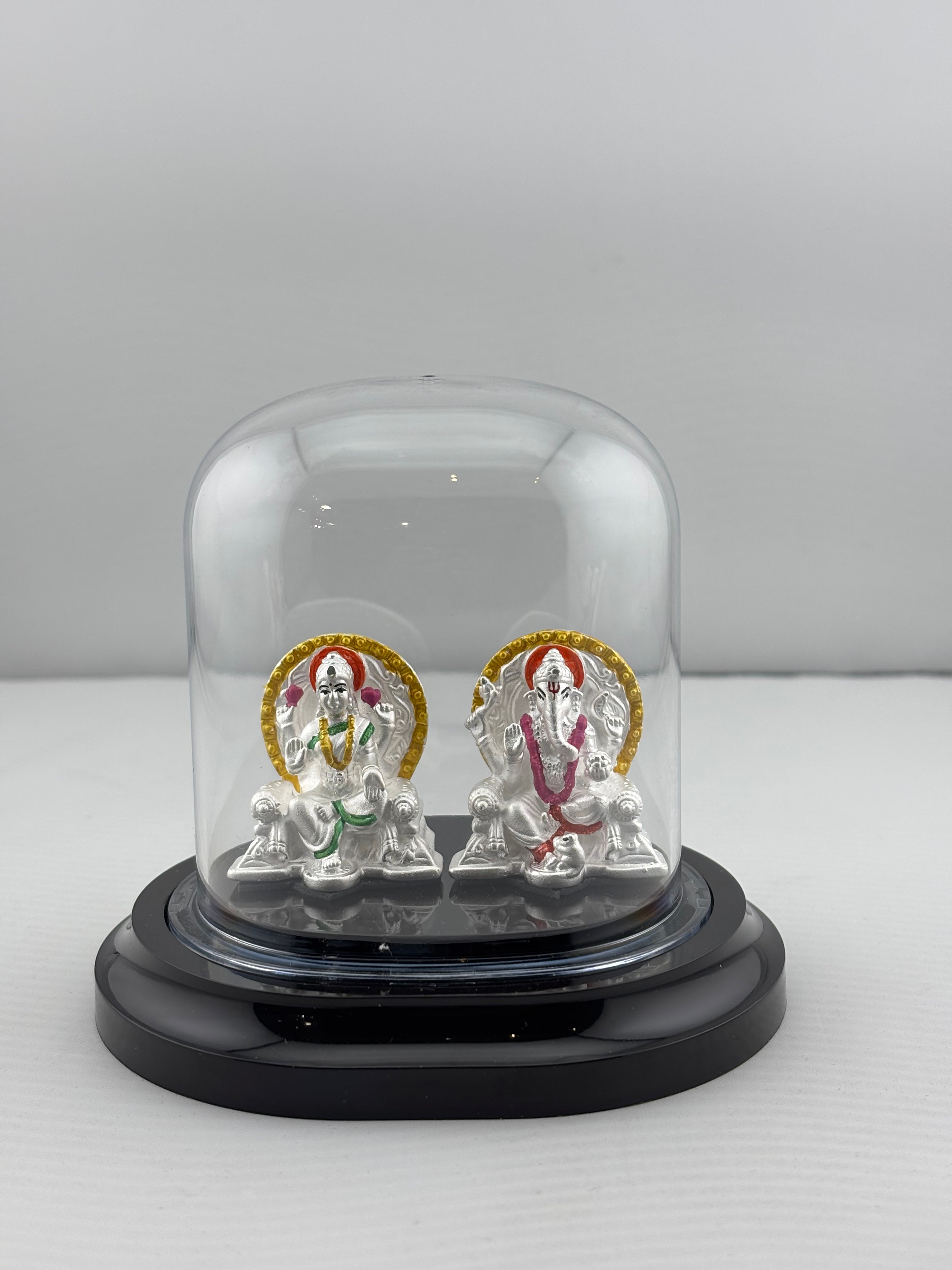 999 Pure Silver Ganesha & Lakshmi Idol Design 2 16gm