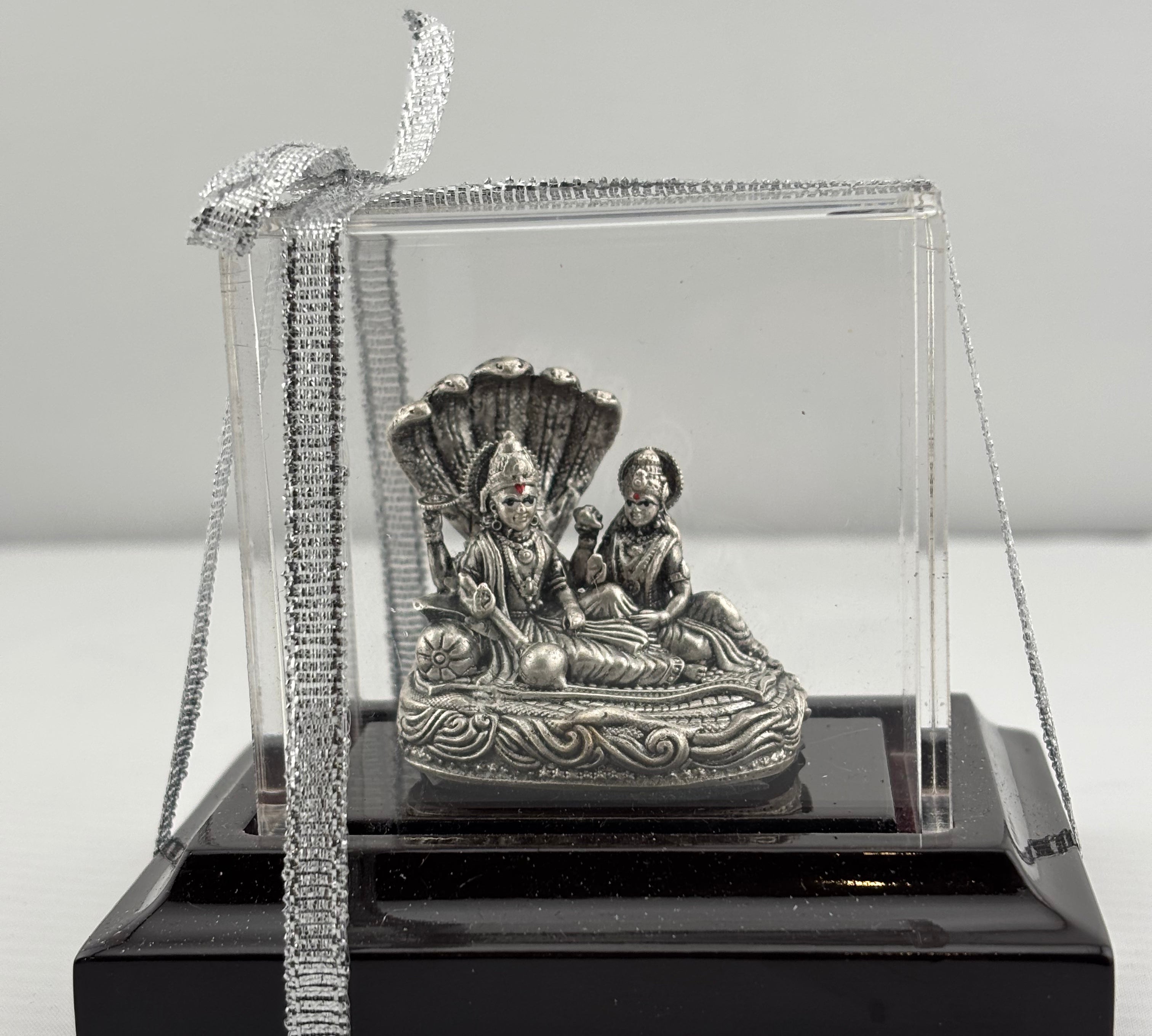 Silver Vishnu & Lakshmi Idol 43gm – Divine Couple Murti for Pooja & Prosperity