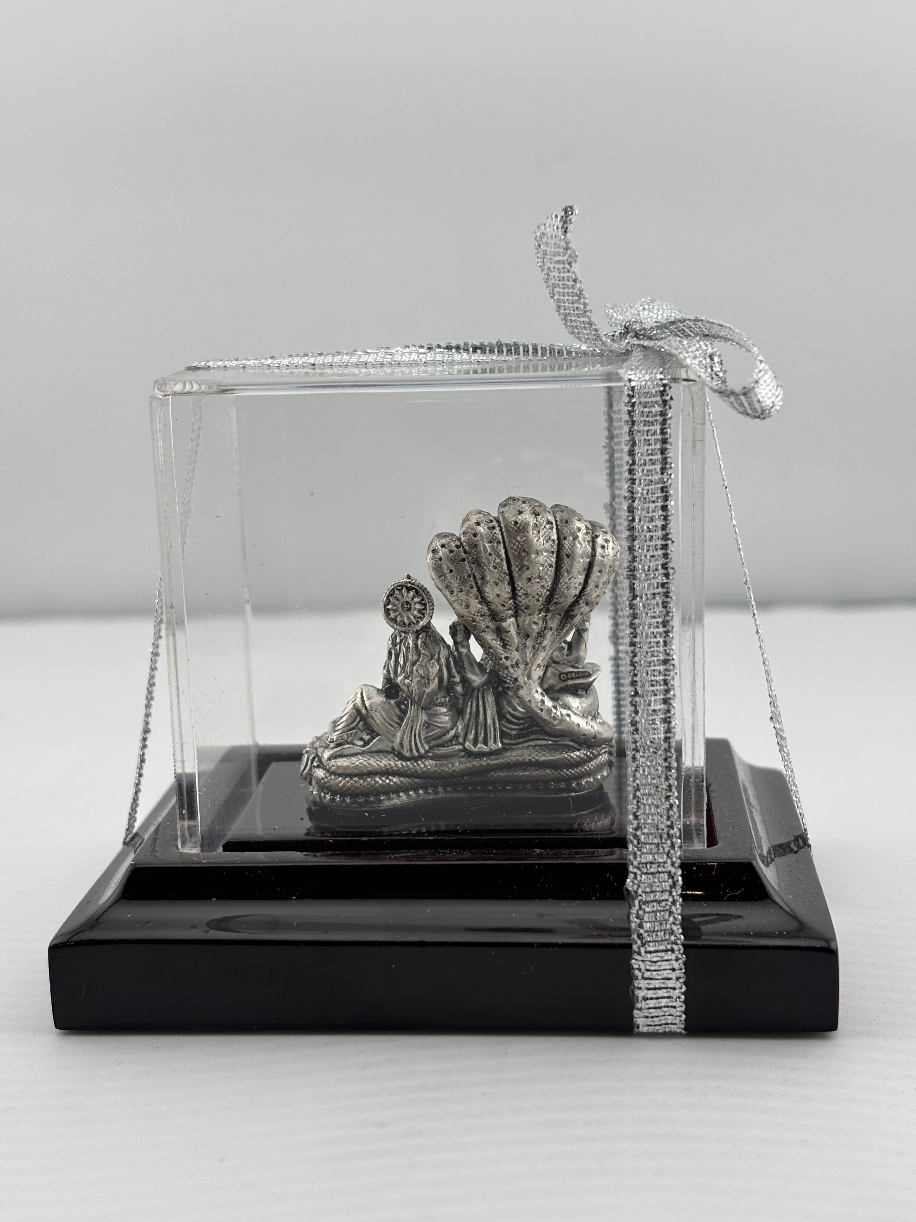 Silver Vishnu & Lakshmi Idol 43gm – Divine Couple Murti for Pooja & Prosperity