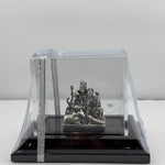 Sterling Silver Shiva Family Idol 47gm – Spiritual Shiv Parivar Murti for Home Mandir