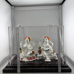 999 Pure Silver Ganesha & Lakshmi Idol 300gm – Prosperity Murti for Diwali & Temple Décor