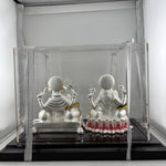 999 Pure Silver Ganesha & Lakshmi Idol 300gm – Prosperity Murti for Diwali & Temple Décor