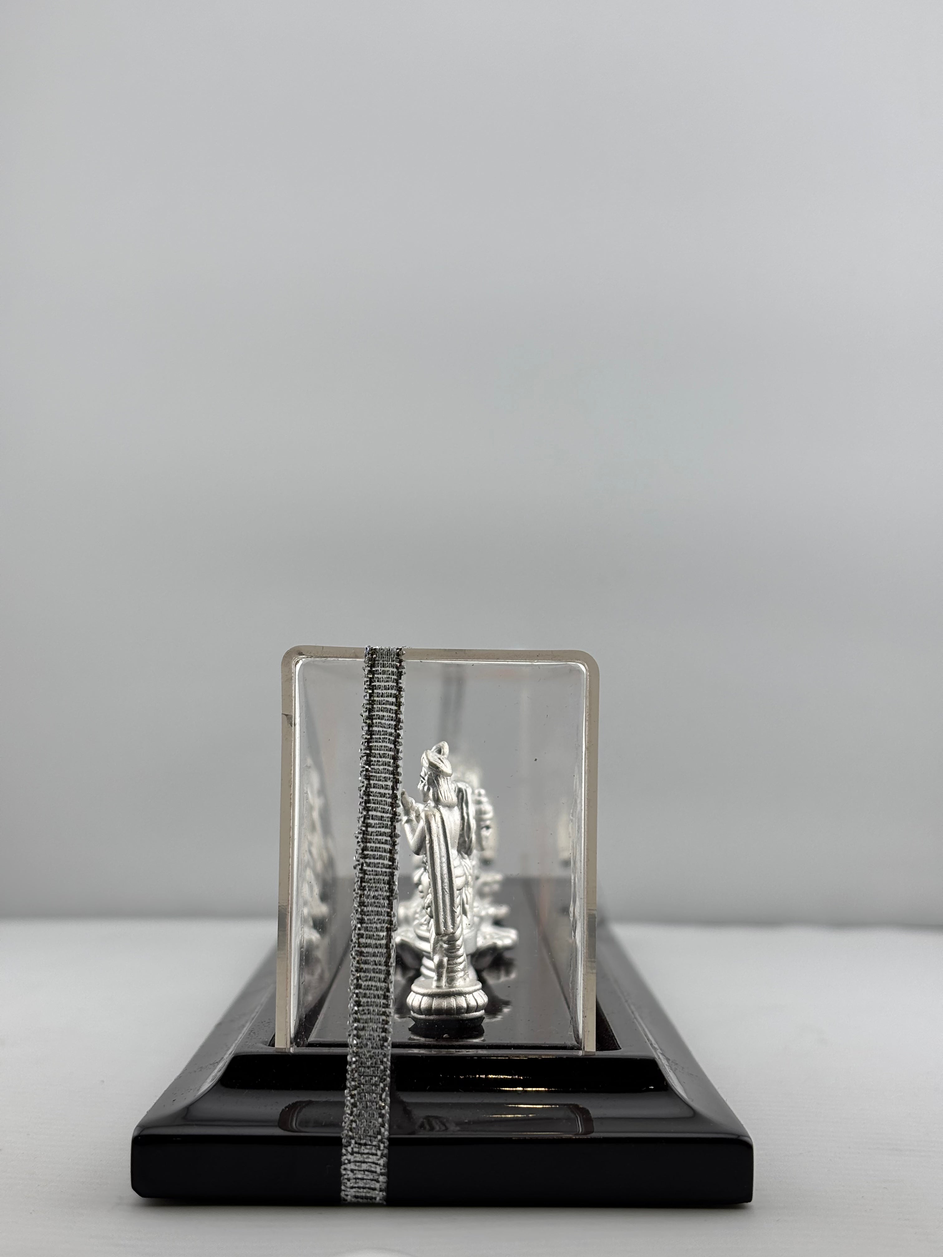 999 Pure Silver Set of 9 Hindu Deities 37gm – Divine Deity Set for Temple Décor & Gifting silver idol