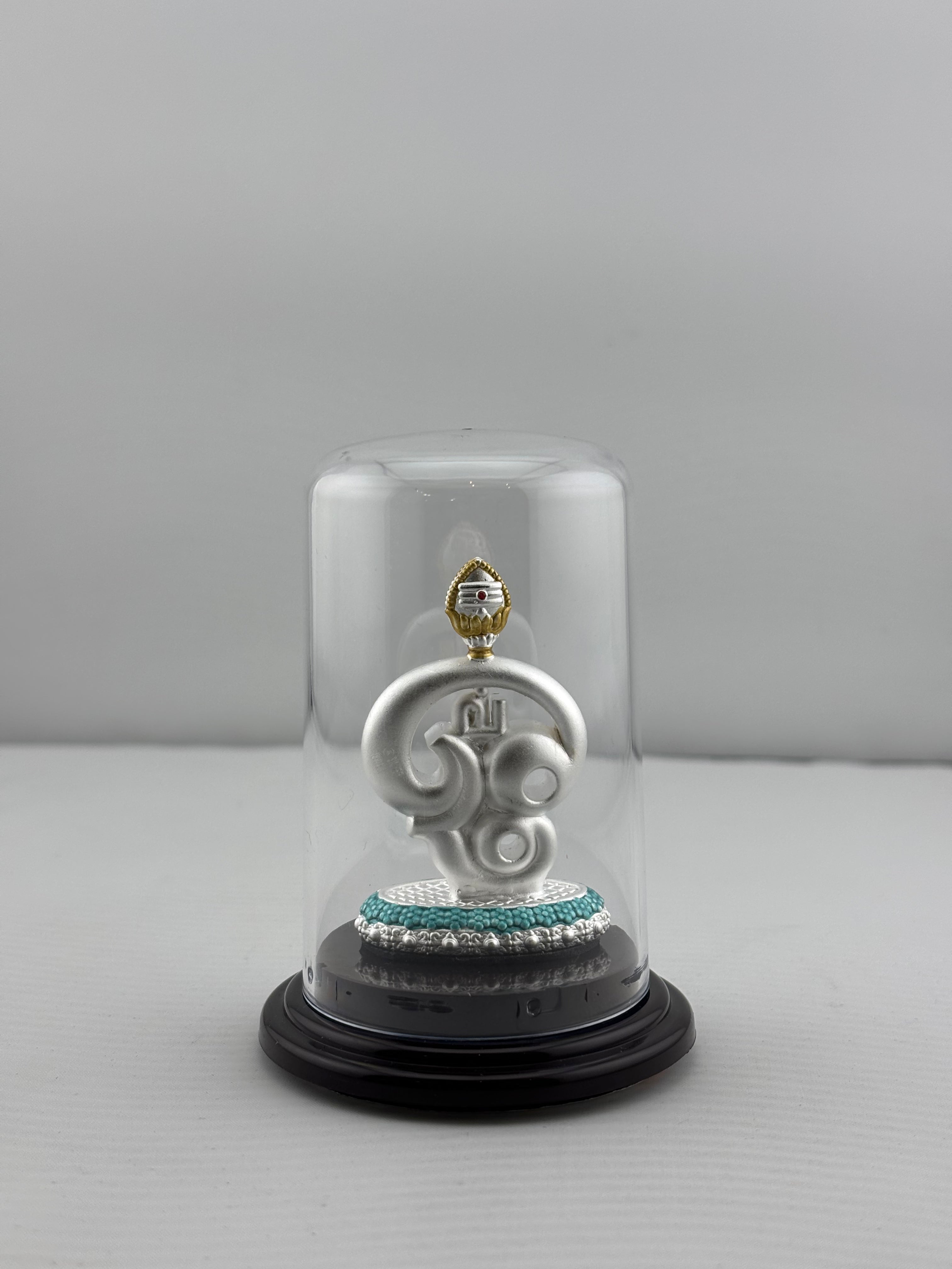 999 Pure Silver Tamil Om with Vel Symbol 12gm – Sacred Spiritual Décor for Home Mandir silver idol