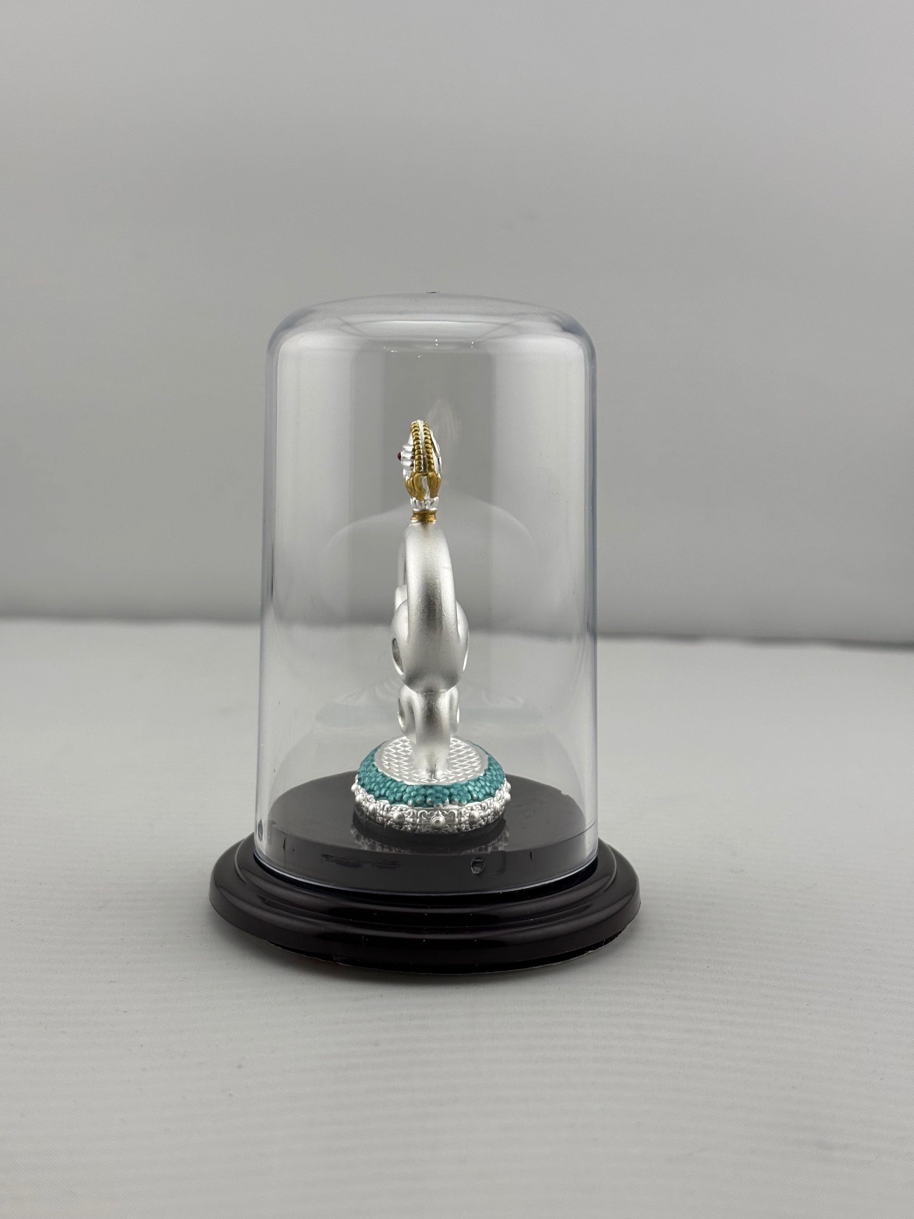 999 Pure Silver Tamil Om with Vel Symbol 12gm – Sacred Spiritual Décor for Home Mandir silver idol